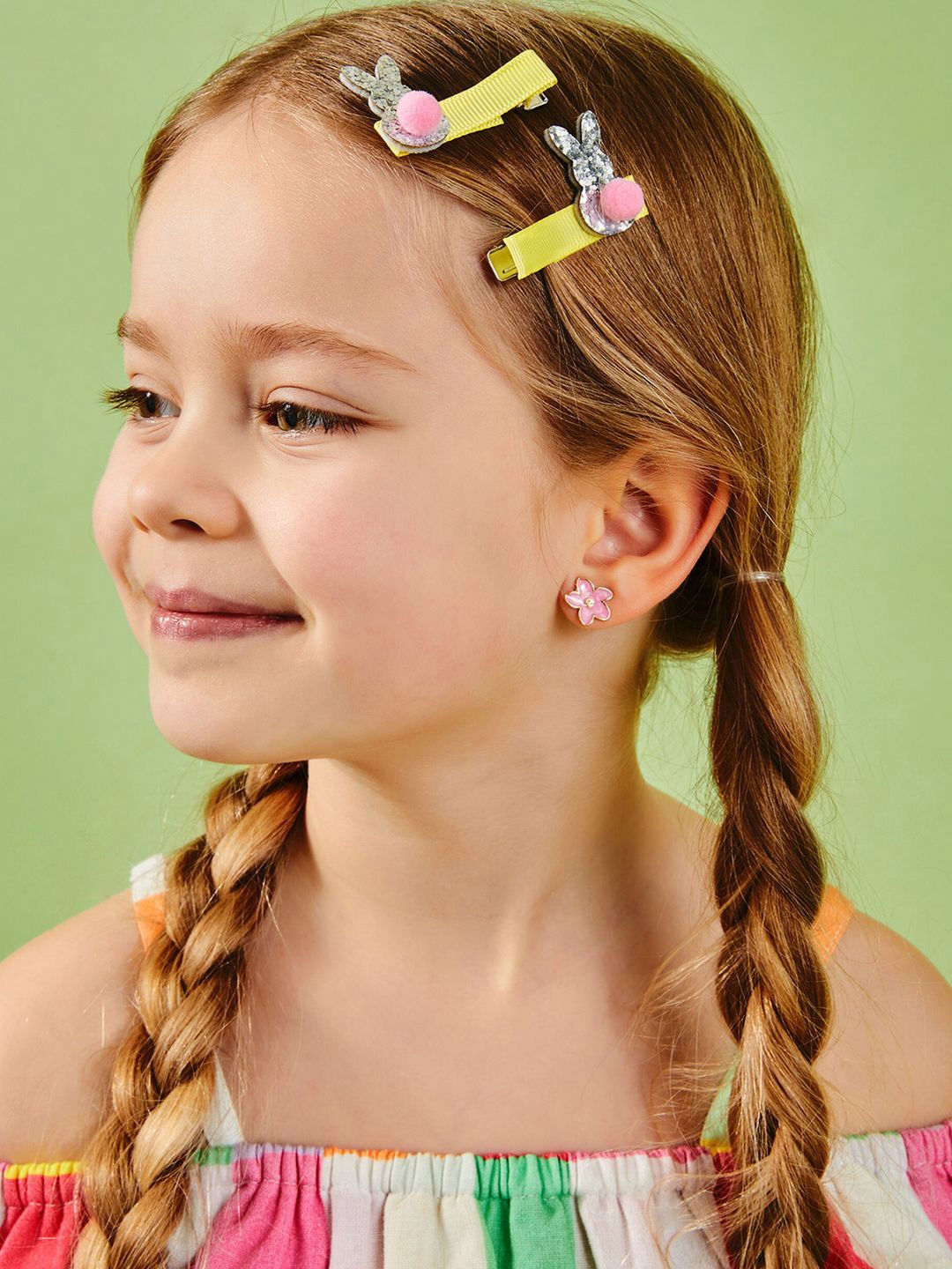 

Accessorize Set of 2 Girls Embellished Alligator Hair Clip, Yellow