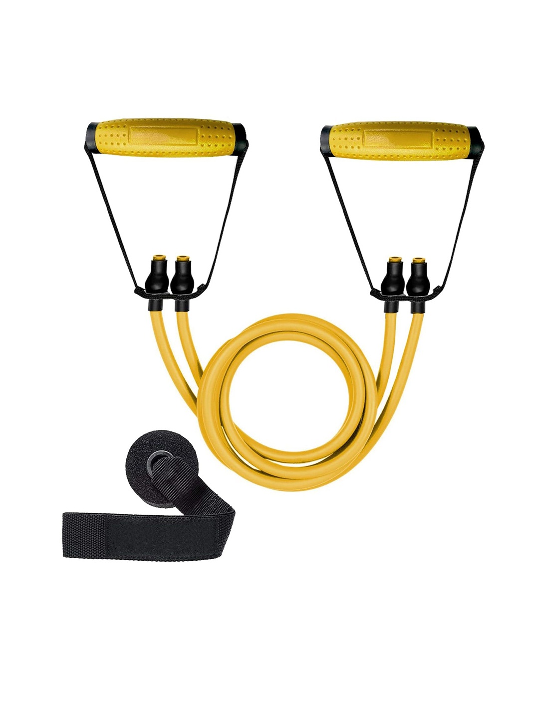 

STRAUSS Double Resistance Tube With Handles & Door Knob, Yellow