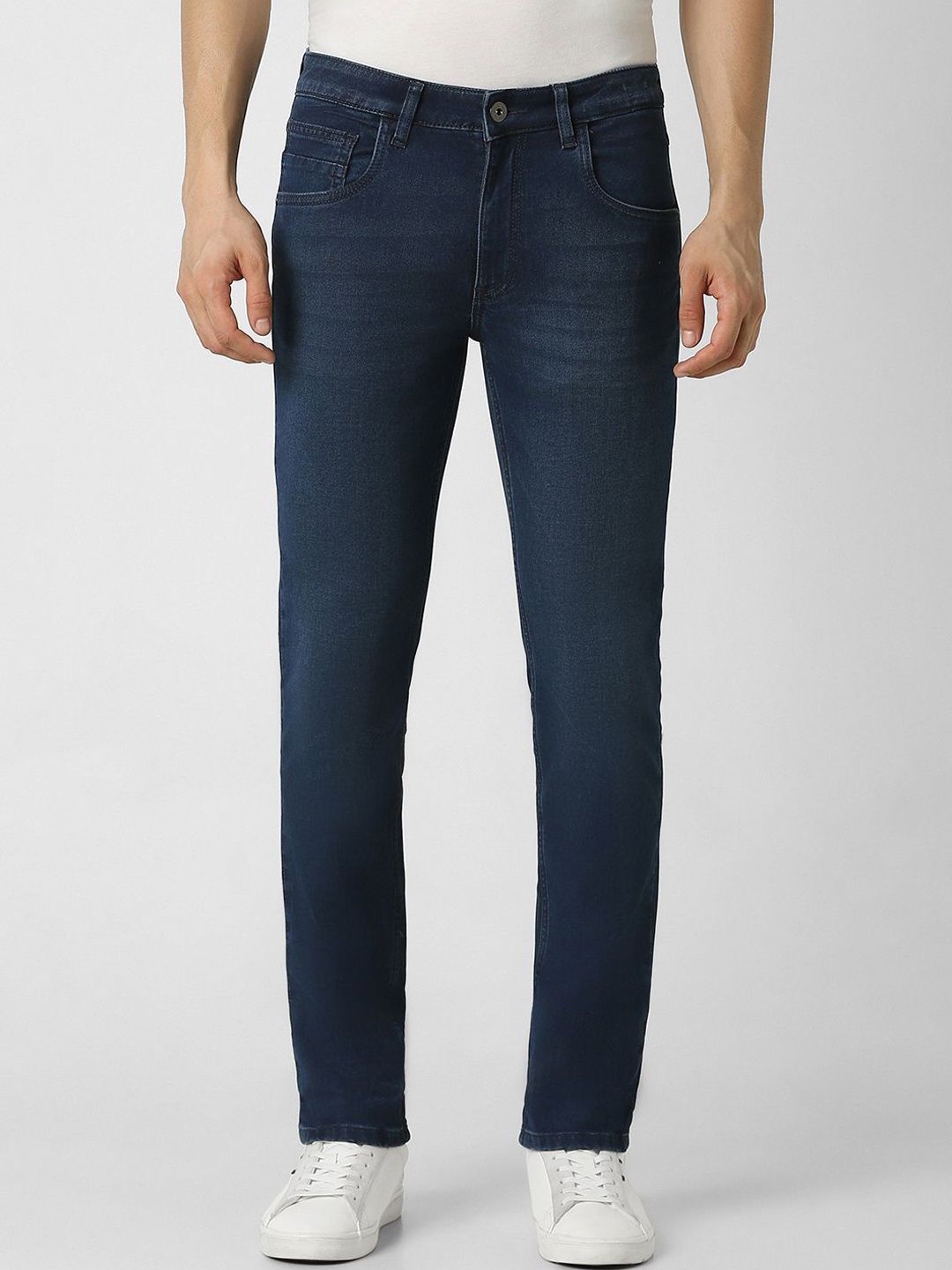 

VAN HEUSEN DENIM LABS Men Slim Fit Light Fade Jeans, Navy blue