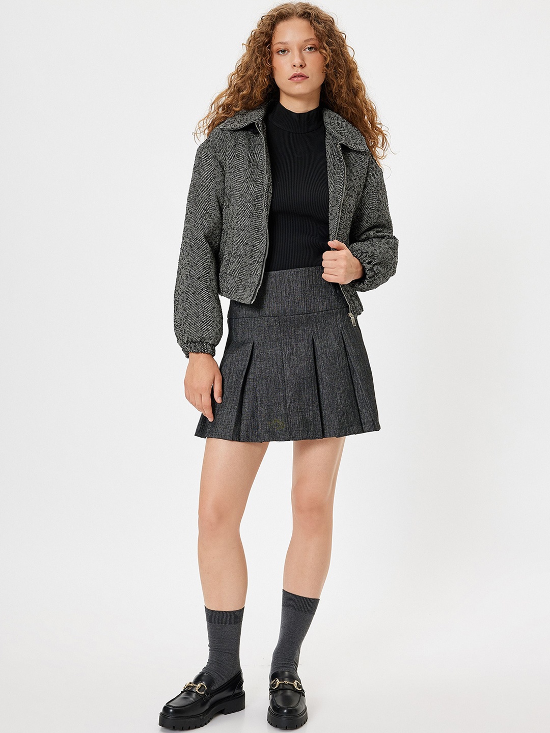 

Koton Women Longline Tailored Jacket, Black