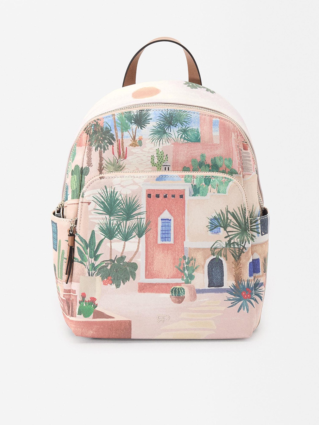 

PARFOIS Women Printed Backpack, Pink