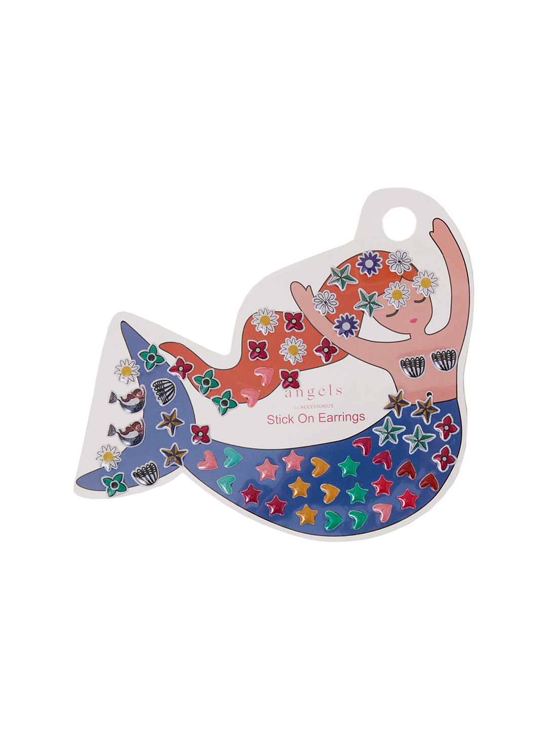 

Accessorize Mermaid Stick-on Earrings, Red