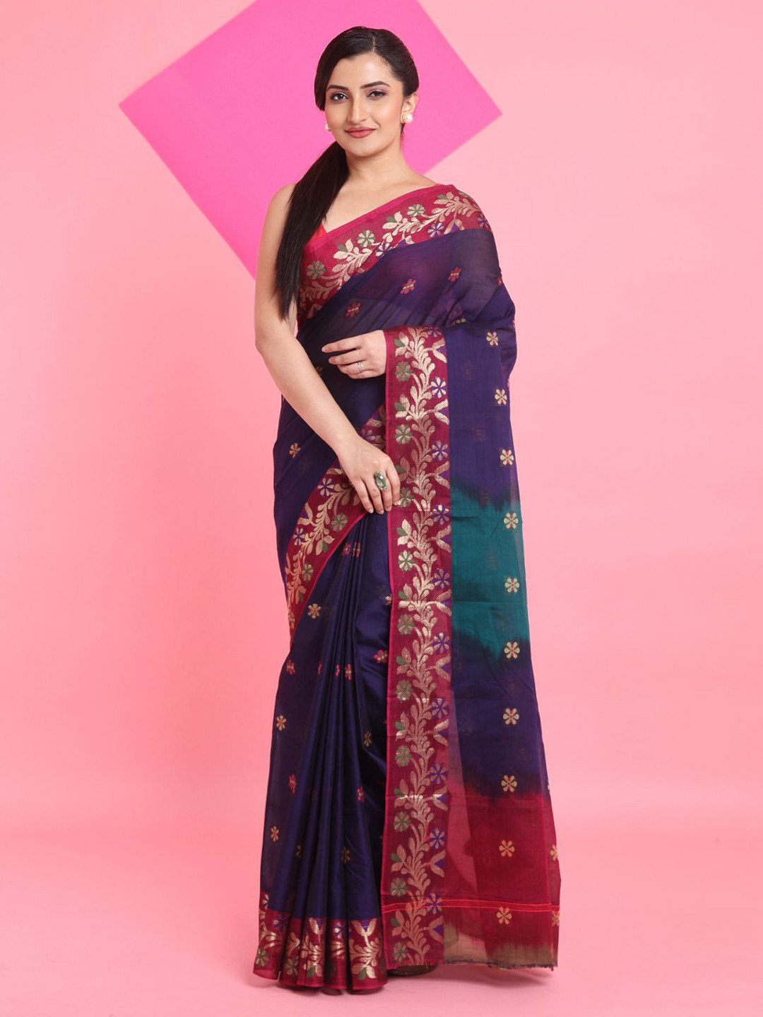 

Arhi Woven Design Zari Saree, Blue