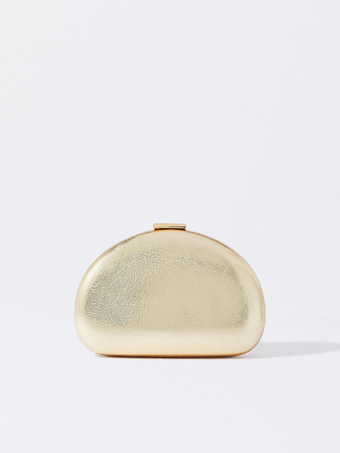 

PARFOIS Party Box Clutch With Sling Strap, Gold