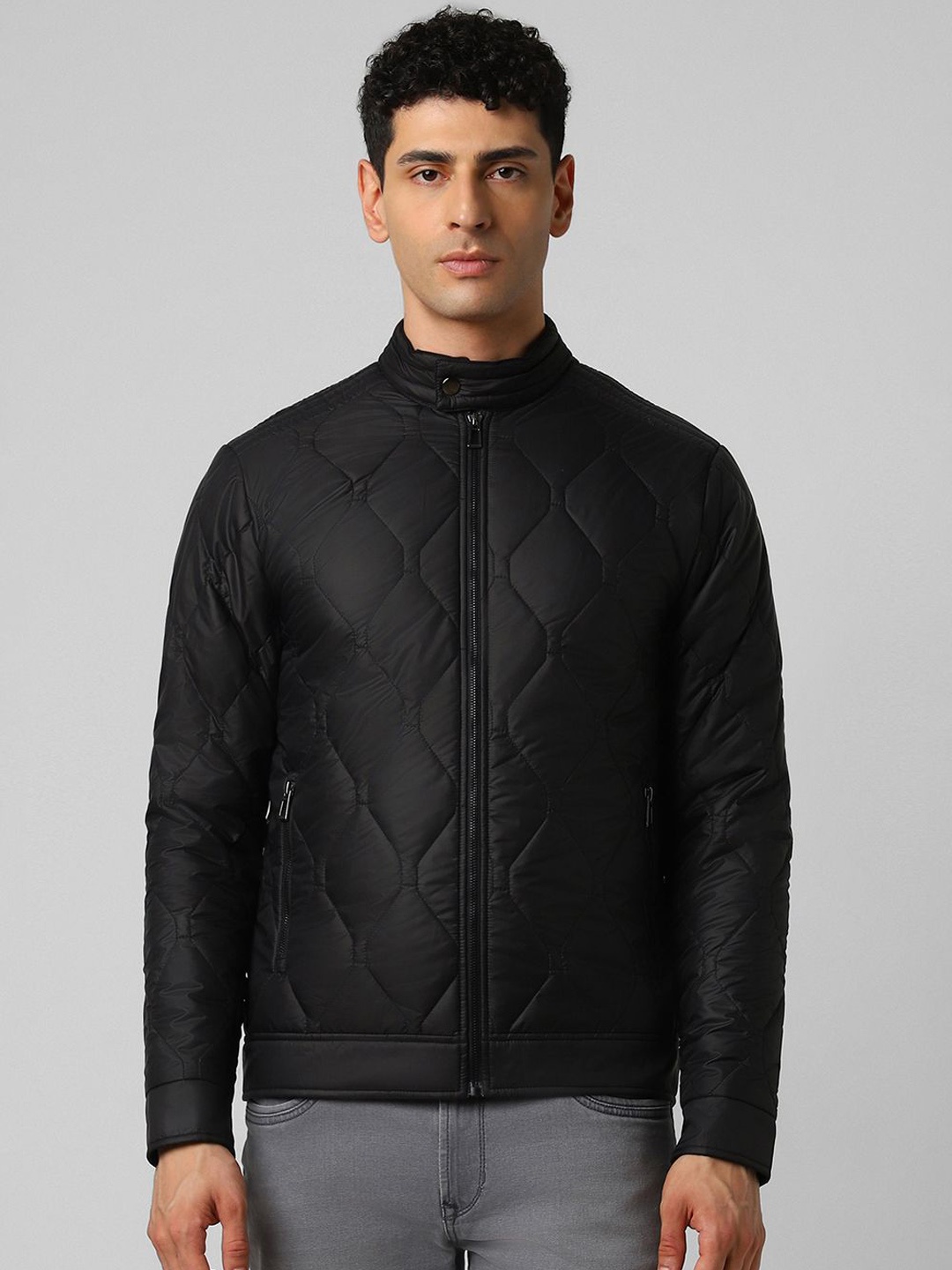 

Van Heusen Sport Men Open Front Jacket, Black