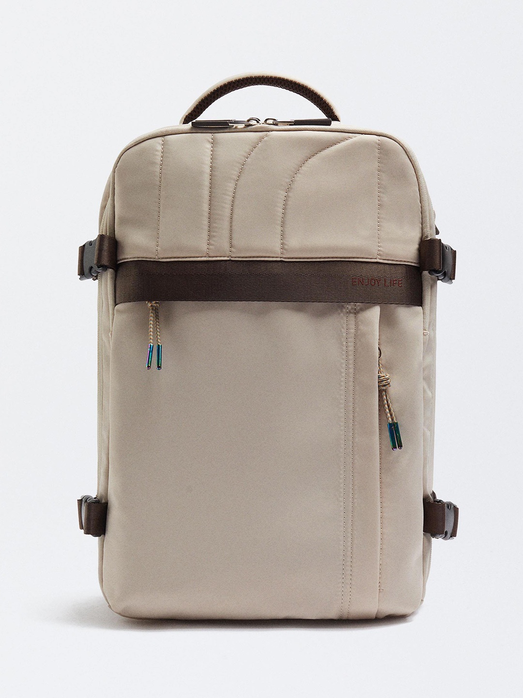 

PARFOIS Women Backpack with Shoe Pocket, Beige