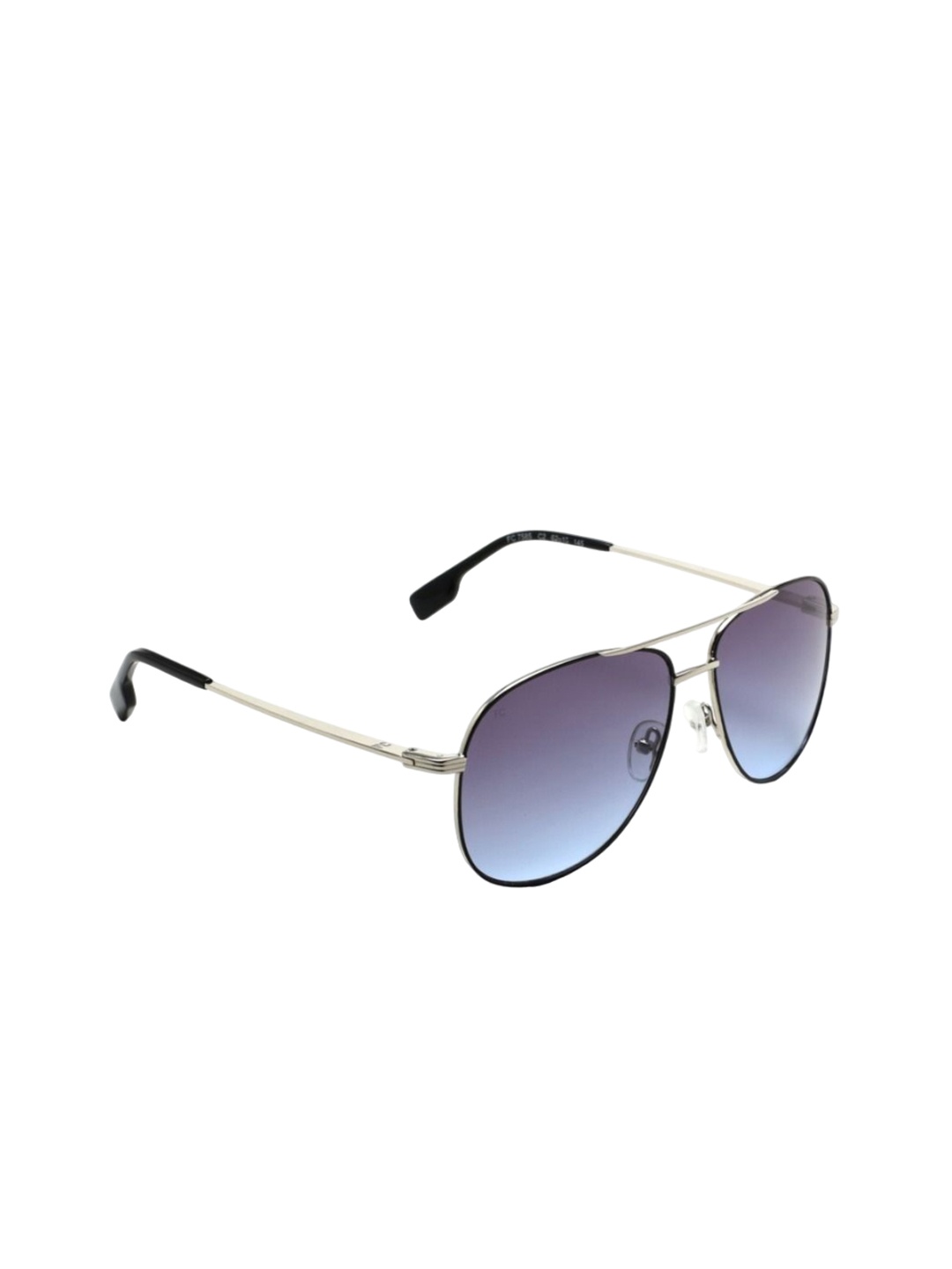 

French Connection Unisex Aviator Sunglasses With UV Protected Lens FC 7585 C2, Silver