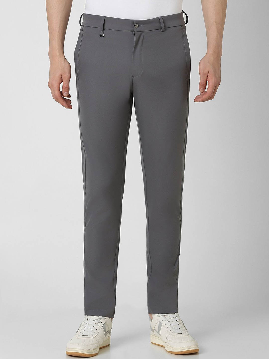 

Van Heusen Flex Men Slim Fit Trousers, Grey