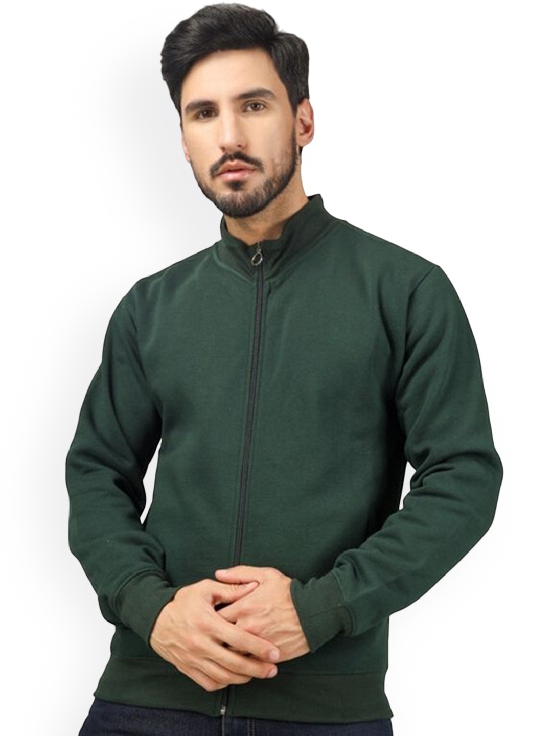 

BLUEFICUS Men Solid Lightweight Antimicrobial Bomber Jacket, Green