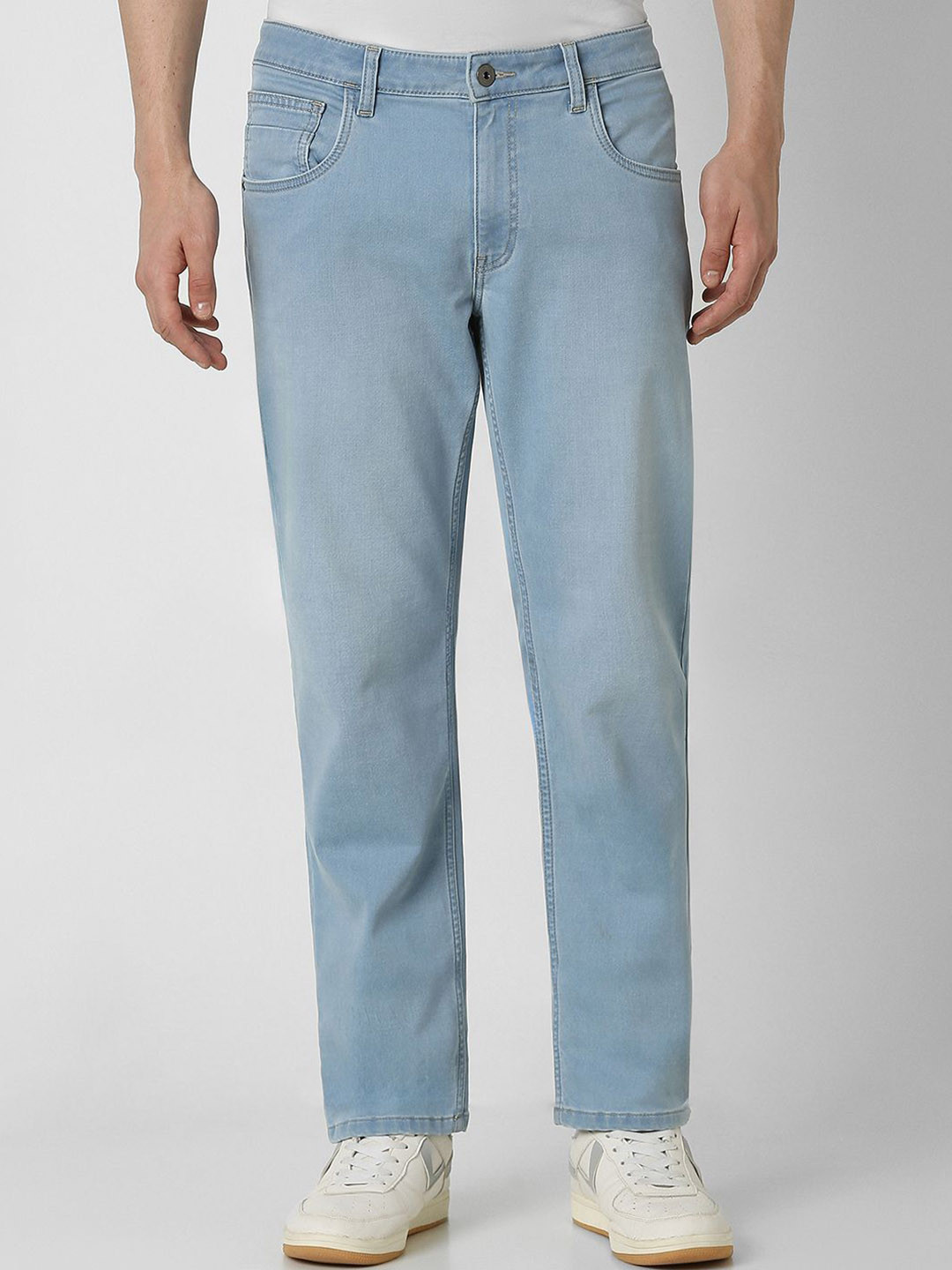 

VAN HEUSEN DENIM LABS Men Straight Fit light Fade Jeans, Blue