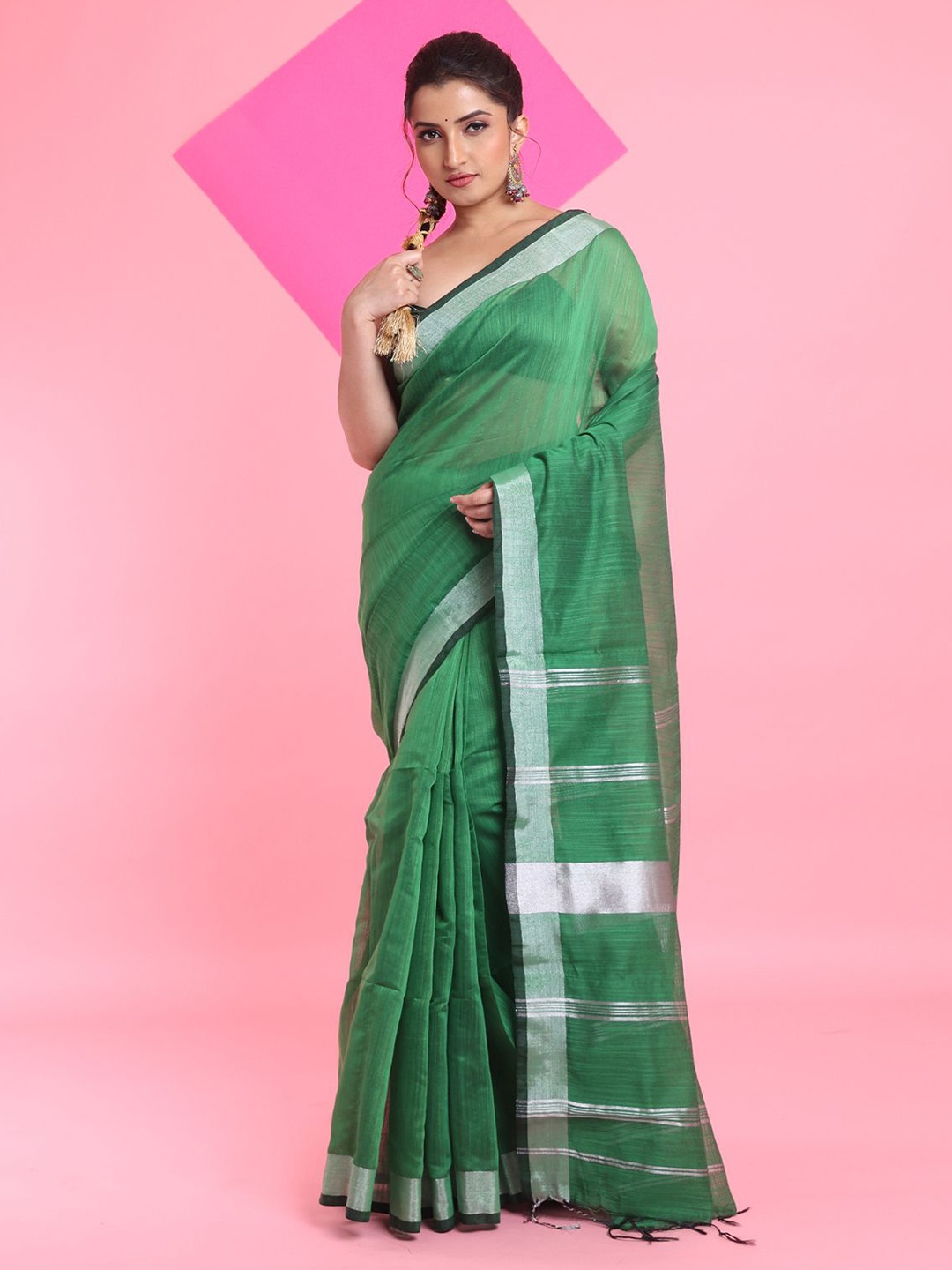 

Arhi Woven Design Saree, Green