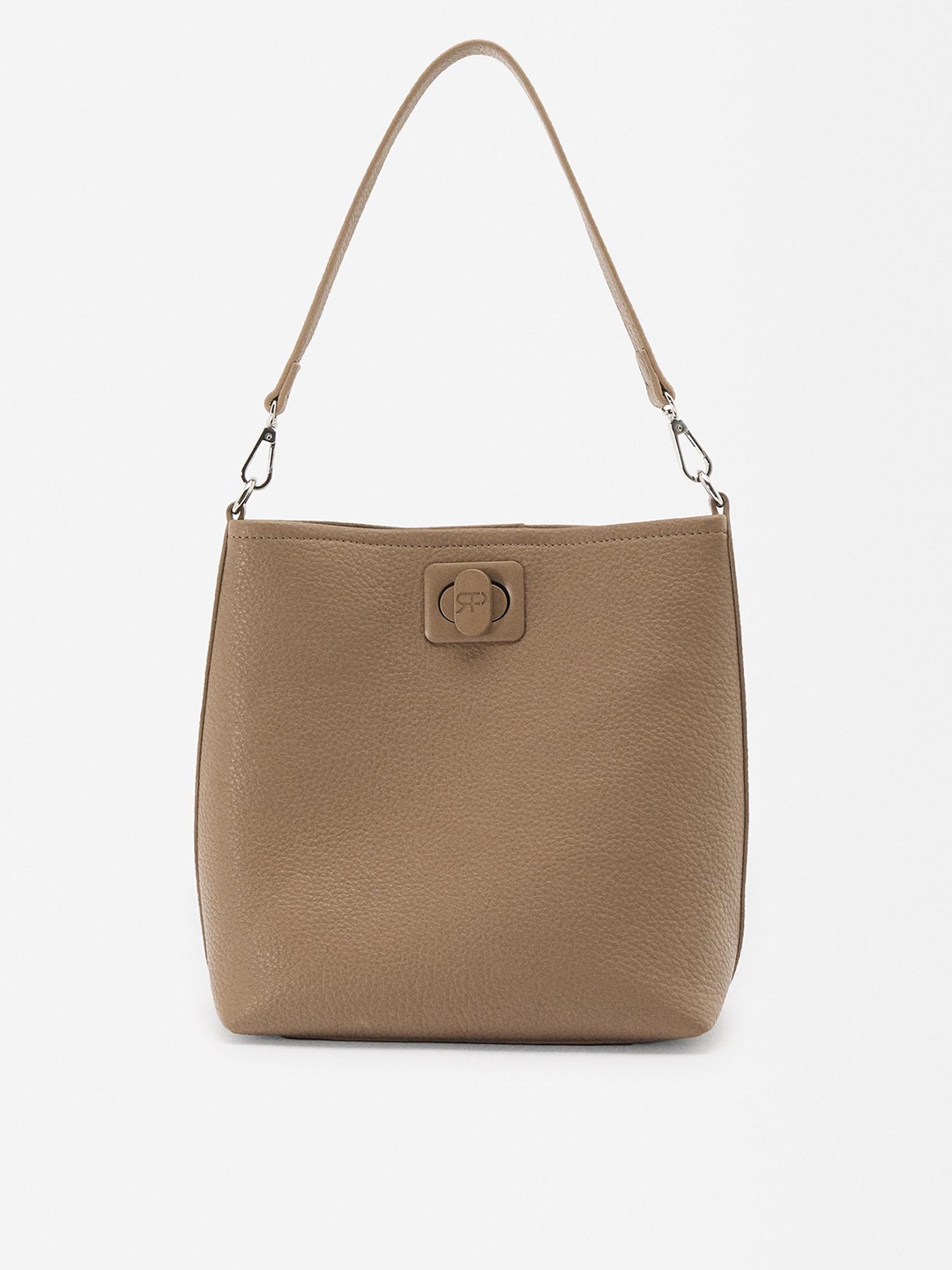 

PARFOIS Textured Structured Shoulder Bag, Brown