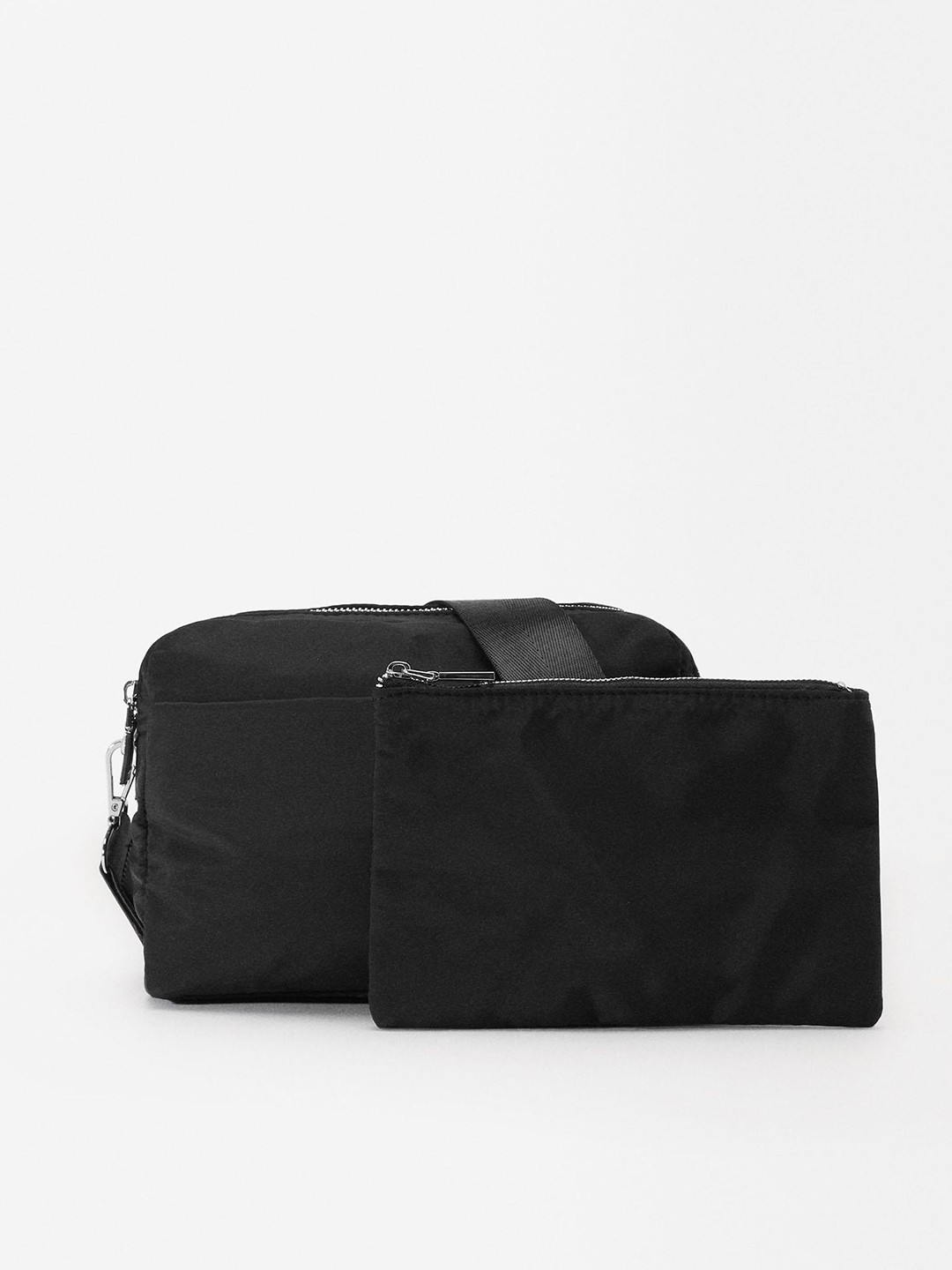 

PARFOIS Crossbody Bag with Pouch, Black