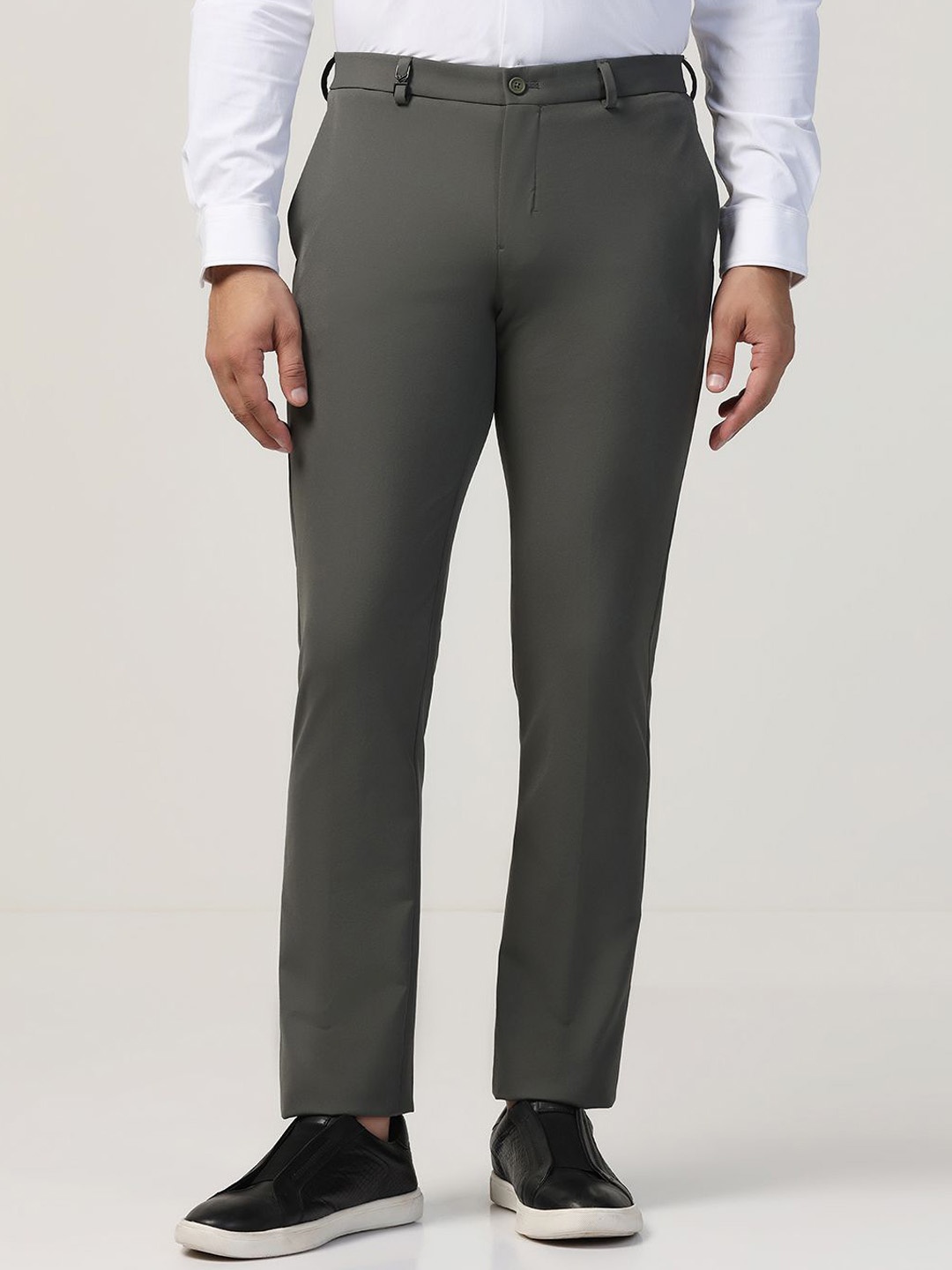 

Blackberrys Men Slim Fit formal Trousers, Olive