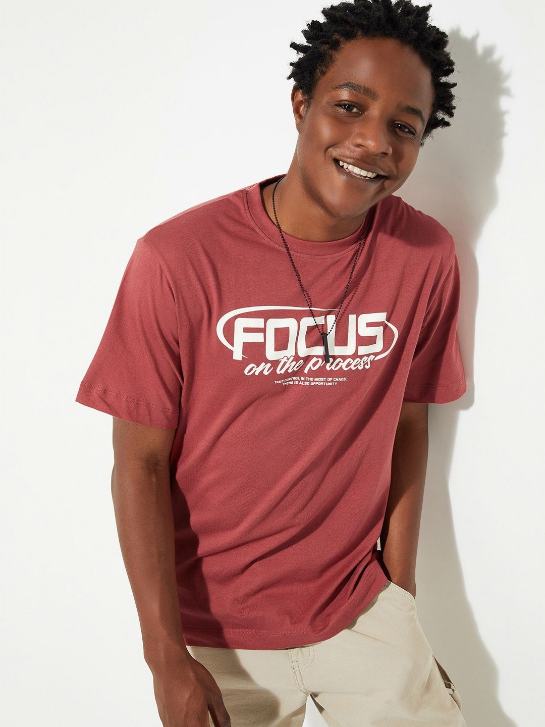 

max URB_N Men Regular Fit Graphic Printed T-shirt, Red