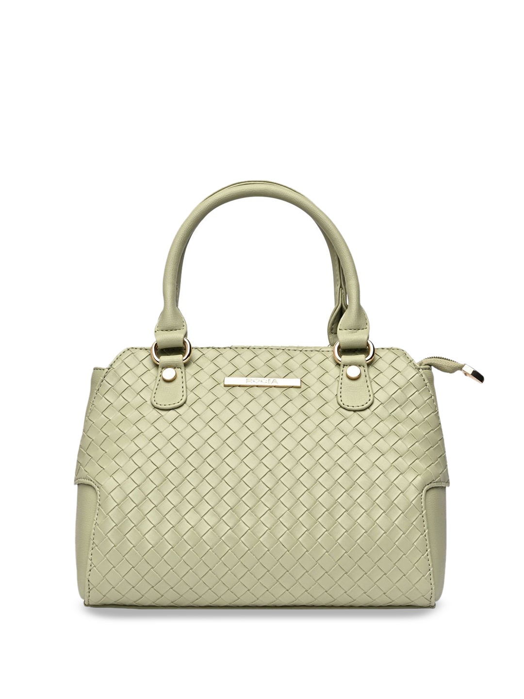 

Rocia Textured PU Structured Handheld Bag, Green