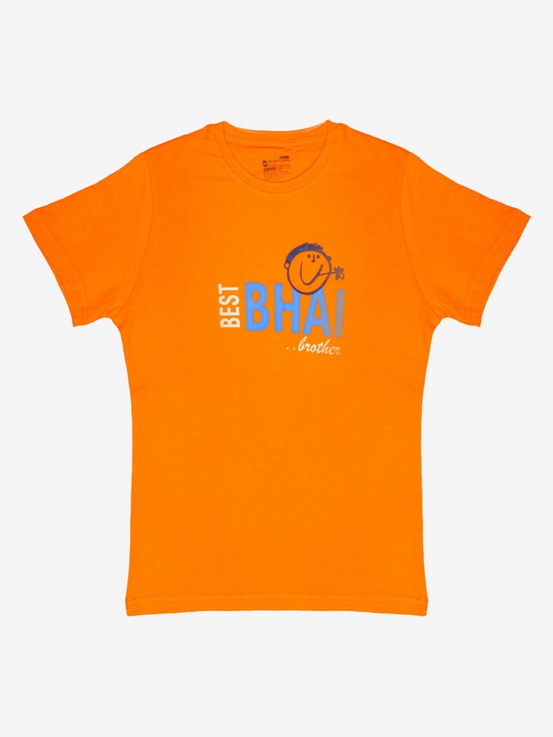 

Bodycare Boys Typography Printed Round Neck Cotton T-Shirt, Orange