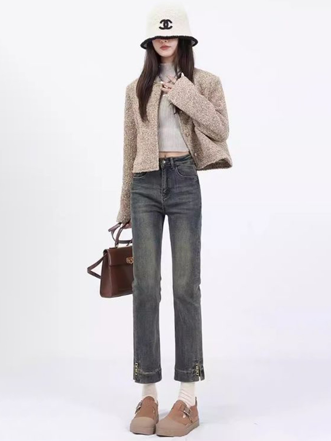 

StyleCast Women Straight Fit High-Rise Light Fade Denim Jeans, Blue