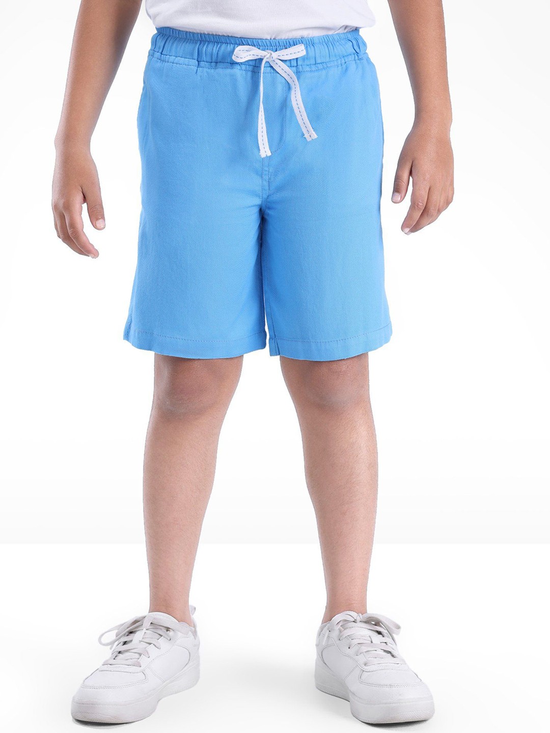 

ARIAS By LARA DUTTA Boys Relaxed Fit Boys Shorts With Tipping Twill Tape, Blue