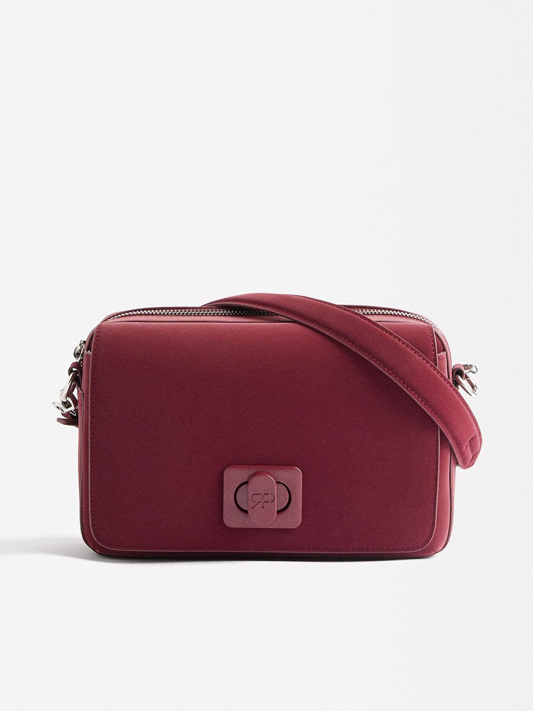 

PARFOIS Structured Sling Bag, Burgundy