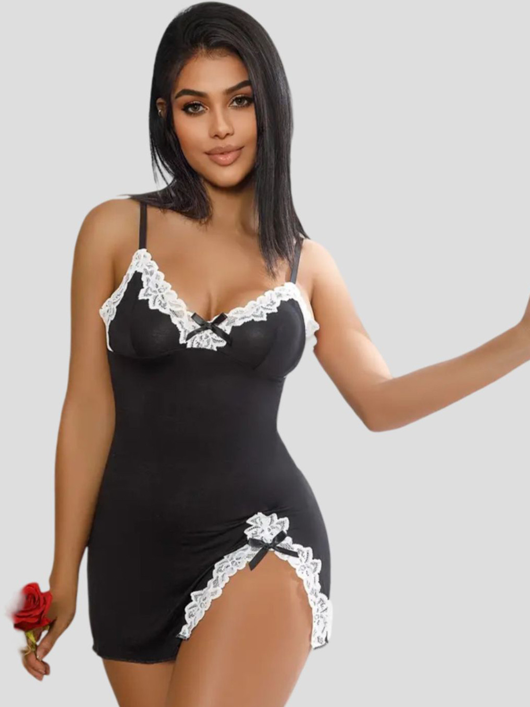 

Herryqeal Shoulder Straps Baby Doll, Black