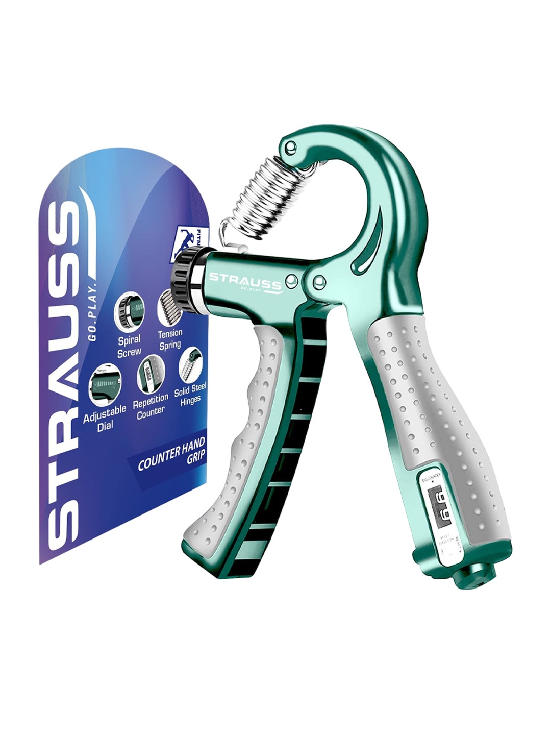 

STRAUSS Adjustable Hand Grip, Green