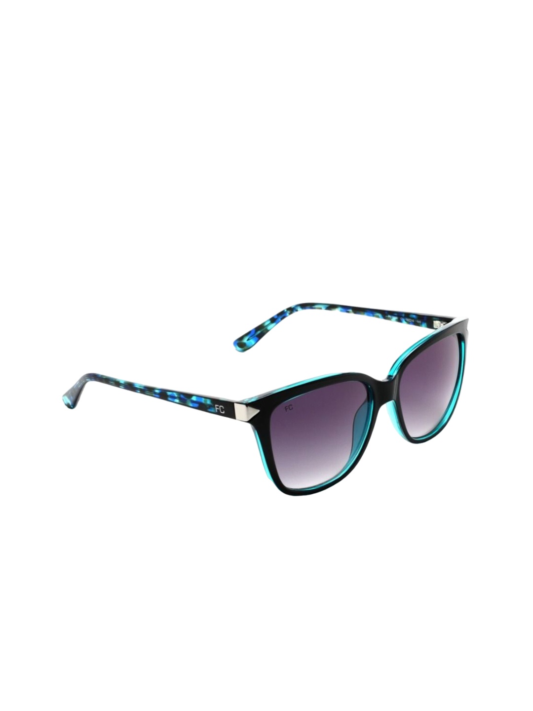 

French Connection Women Square Sunglasses With UV Protected Lens FC 7595 C3, Purple