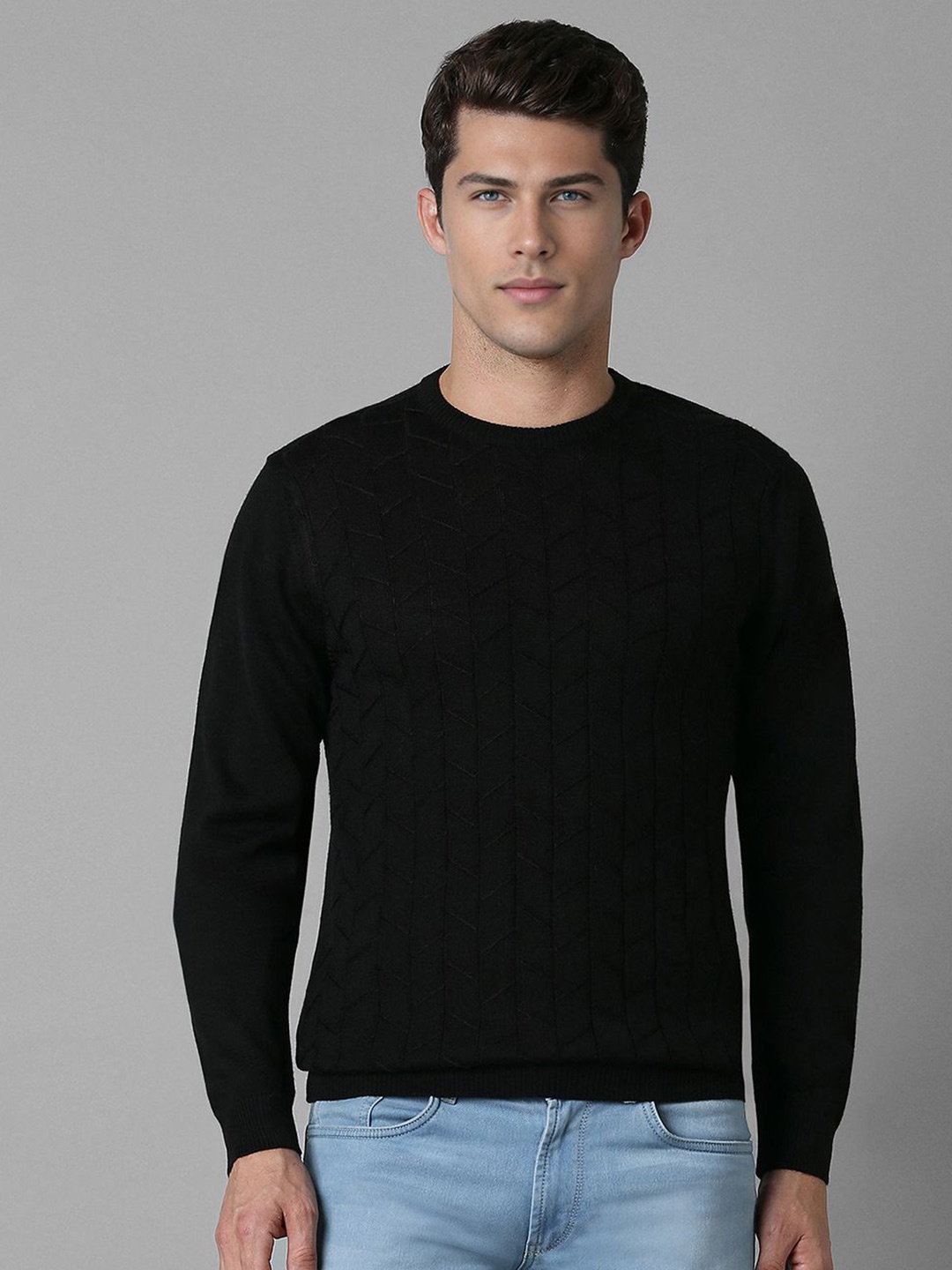 

Louis Philippe Men Pullover, Black