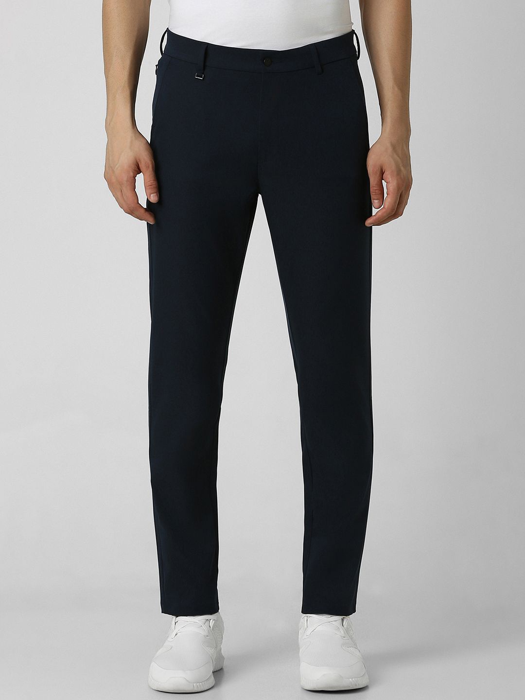 

Van Heusen Flex Men Slim Fit Trousers, Navy blue