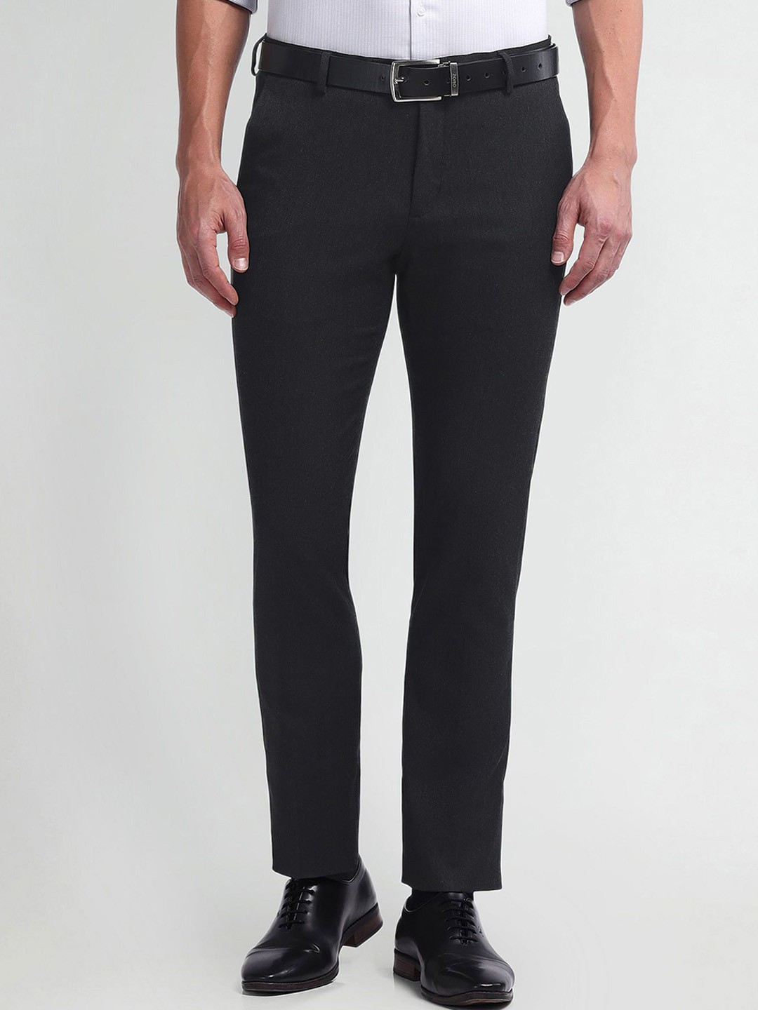 

Arrow Men Slim Fit Trousers, Black