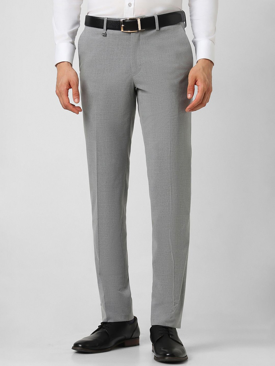 

Van Heusen Men Slim Fit Formal Trousers, Grey