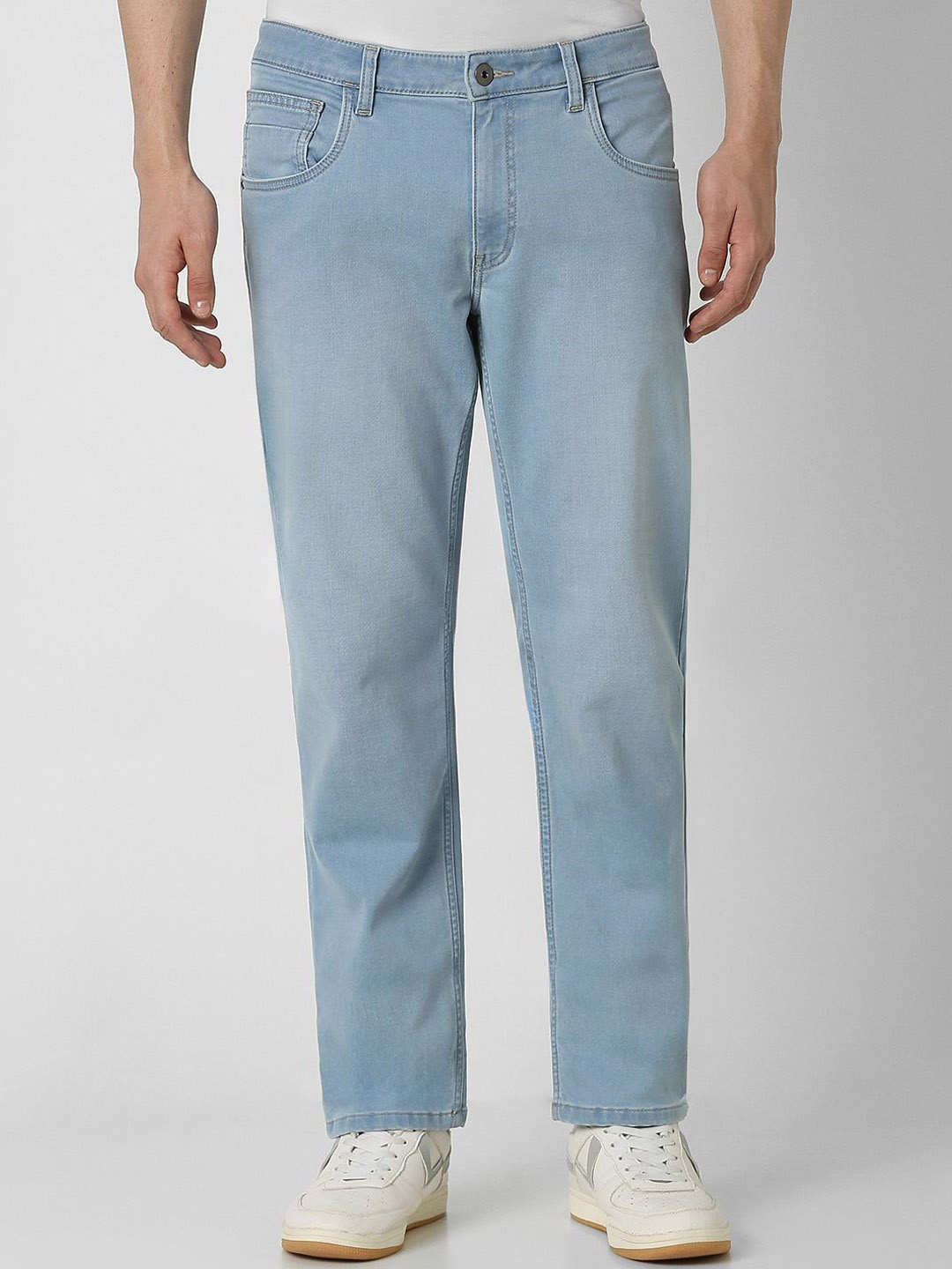 

VAN HEUSEN DENIM LABS Men Slim Fit Mid-Rise Jeans, Blue