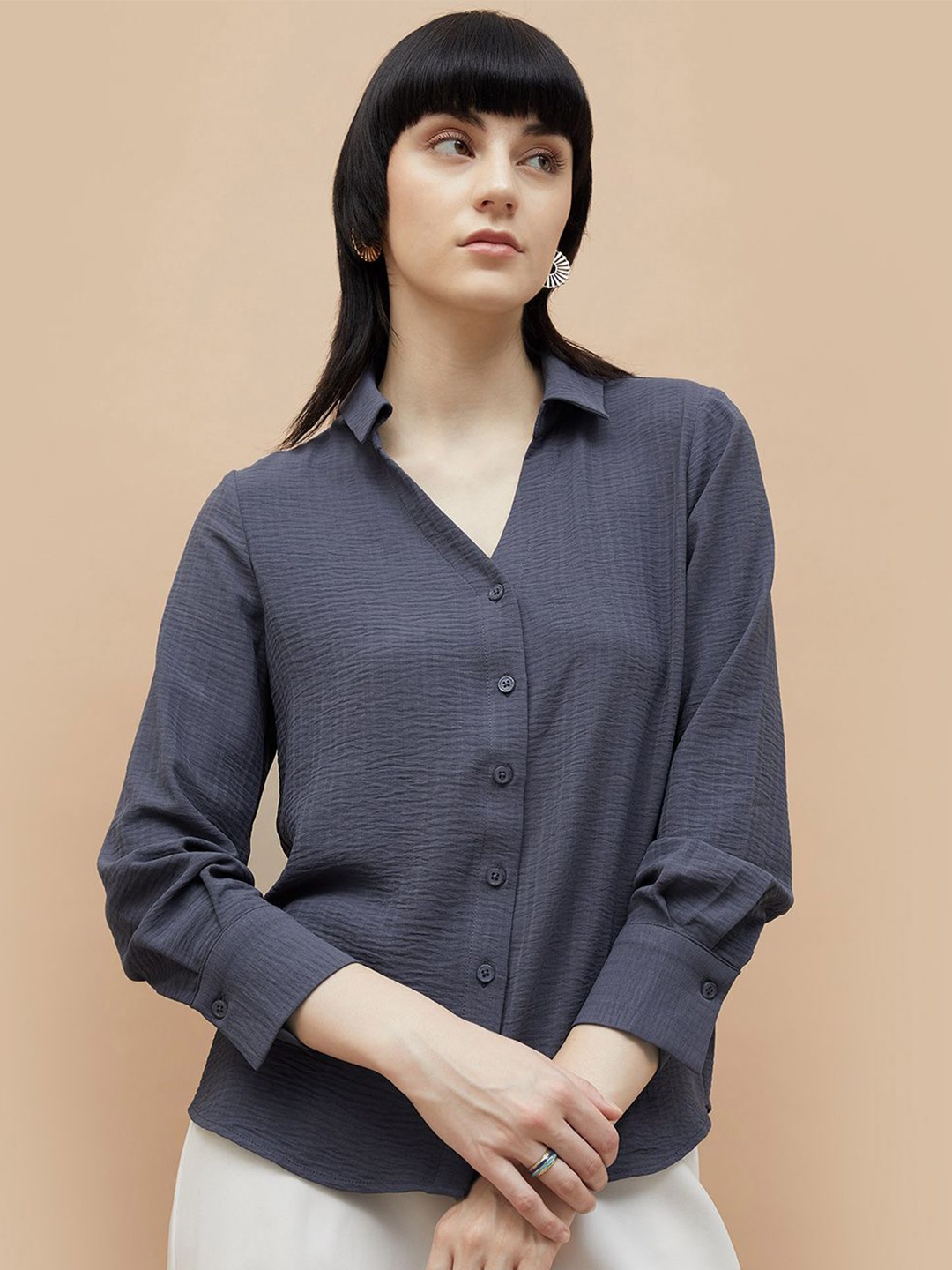 

CODE by Lifestyle Shirt Style Top, Blue