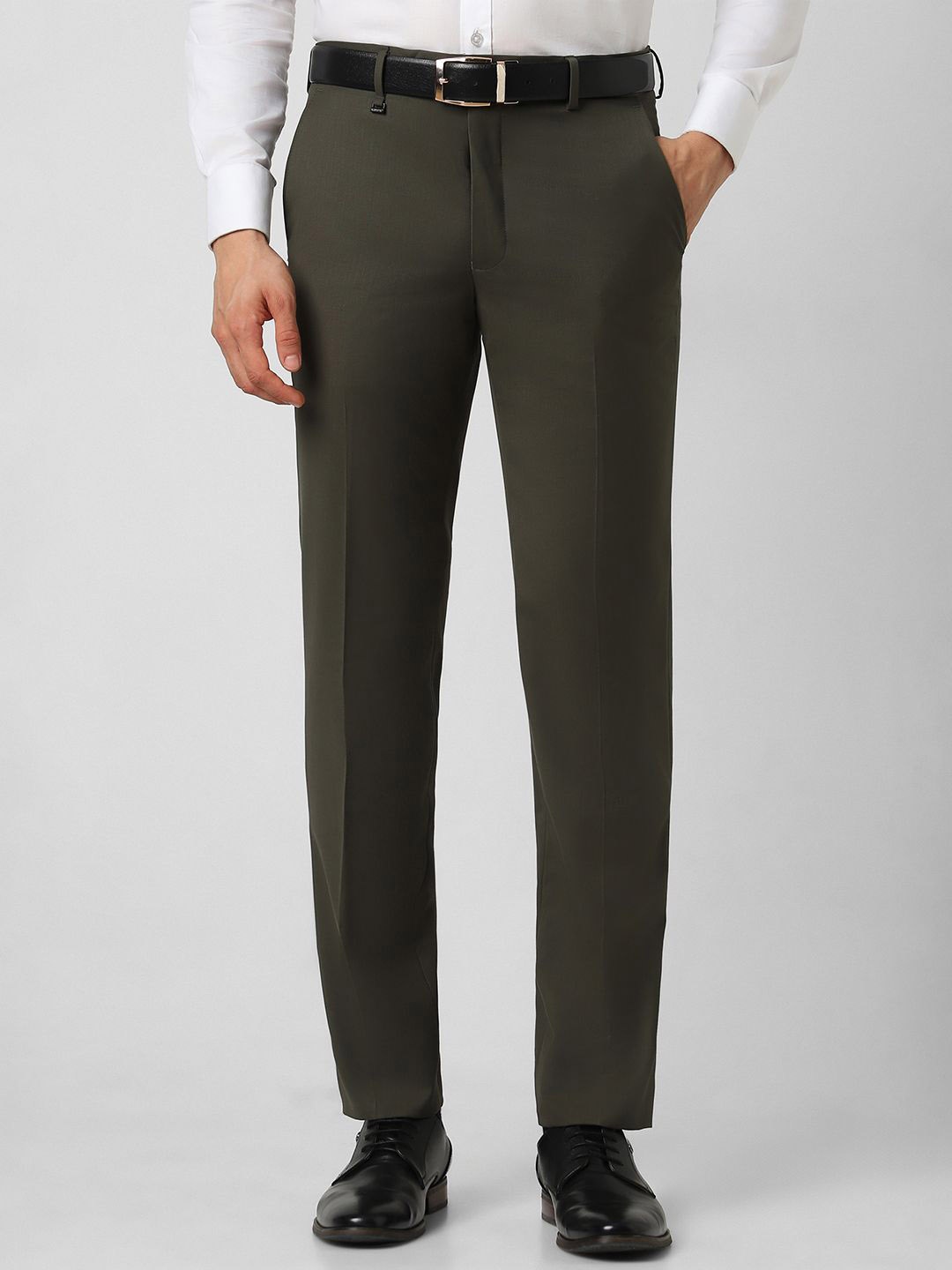 

Van Heusen Men Slim Fit Trousers, Olive