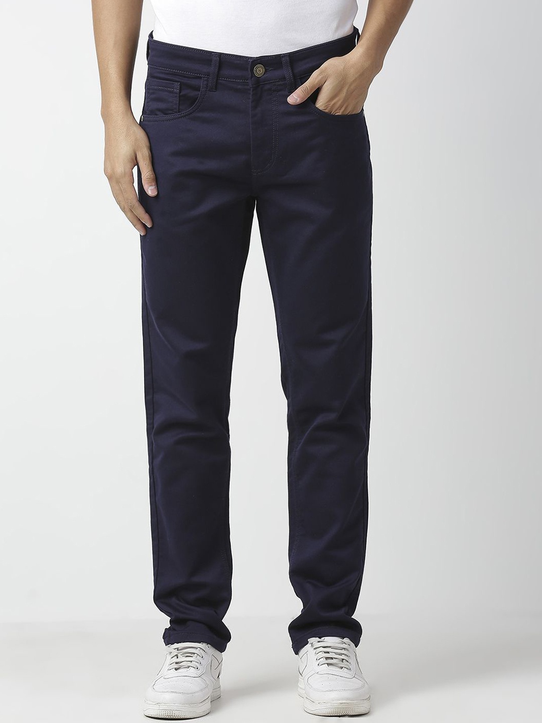 

HJ HASASI Men Mid Rise Stretchable Cotton Jeans, Blue