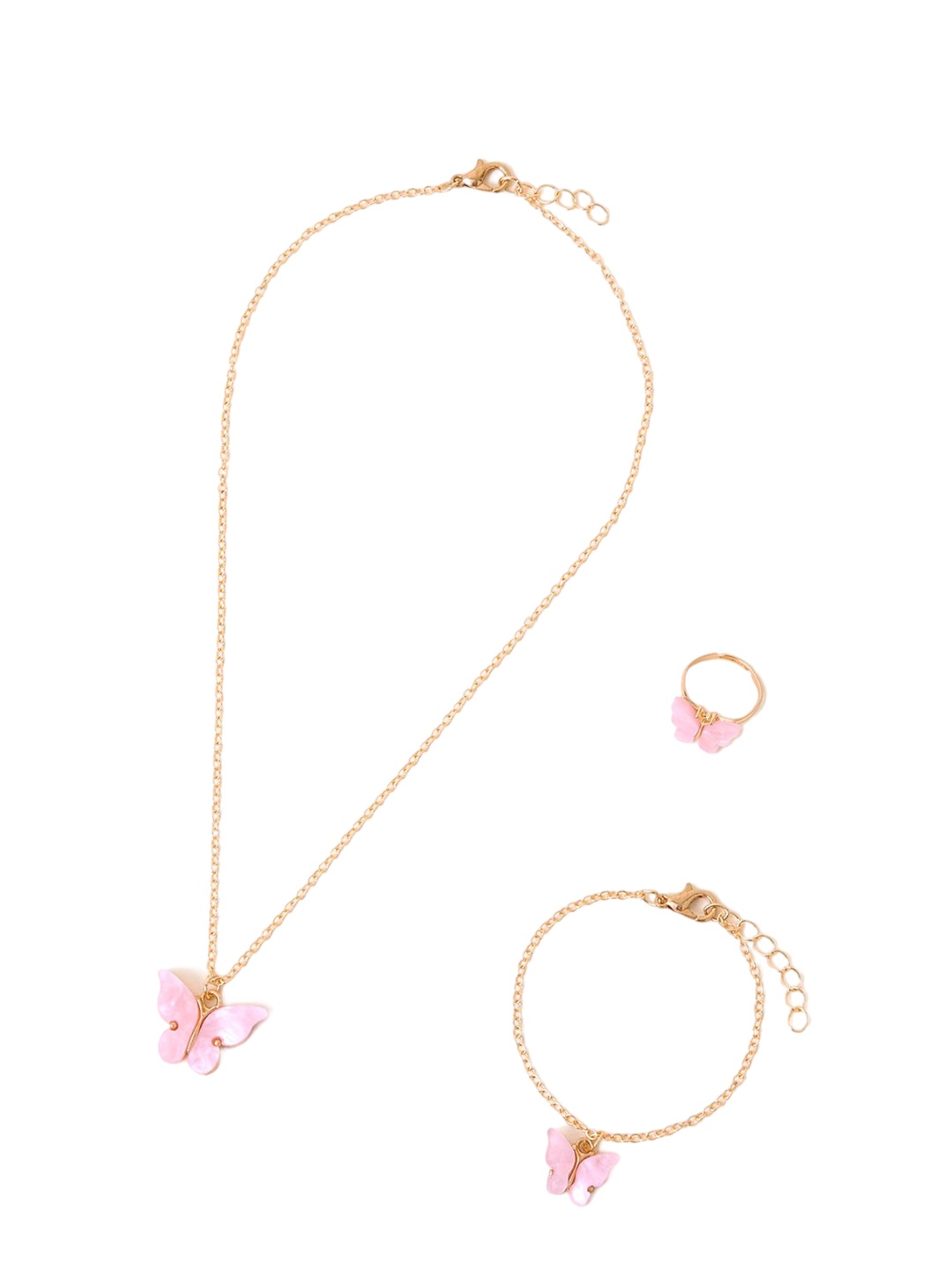 

Accessorize Girls London Butterfly Jewellery Set, Gold