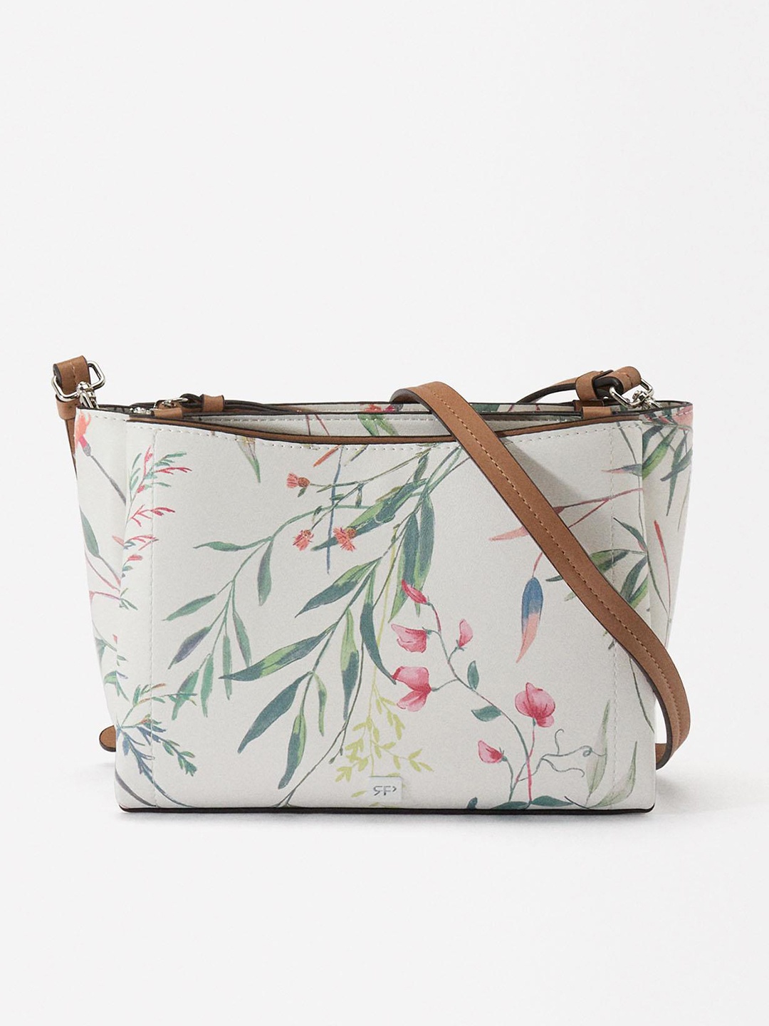 

PARFOIS Floral Printed Crossbody Bag, White