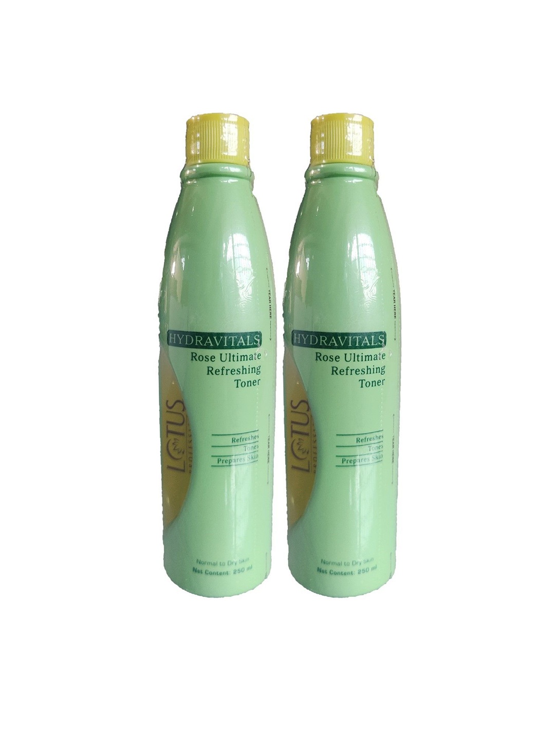 

Lotus Professional Set Of 2 Hydravitals Rose Ultimate Refreshing Toner- 250ml Each, Green