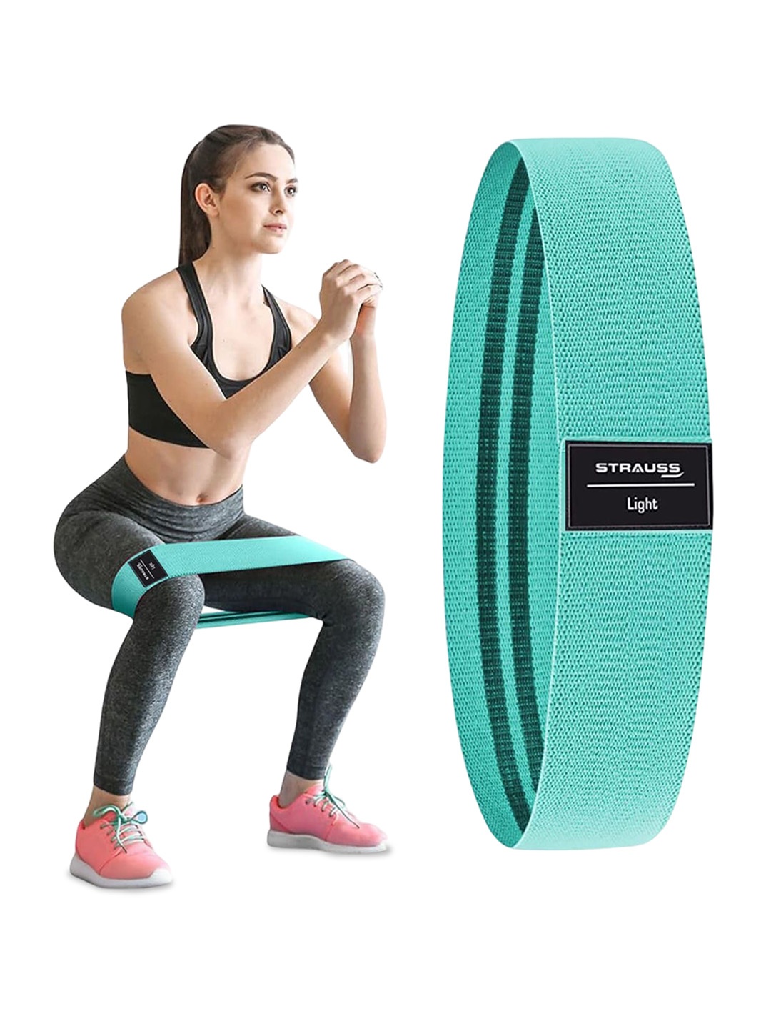 

STRAUSS Fabric Resistance Band, Sea green