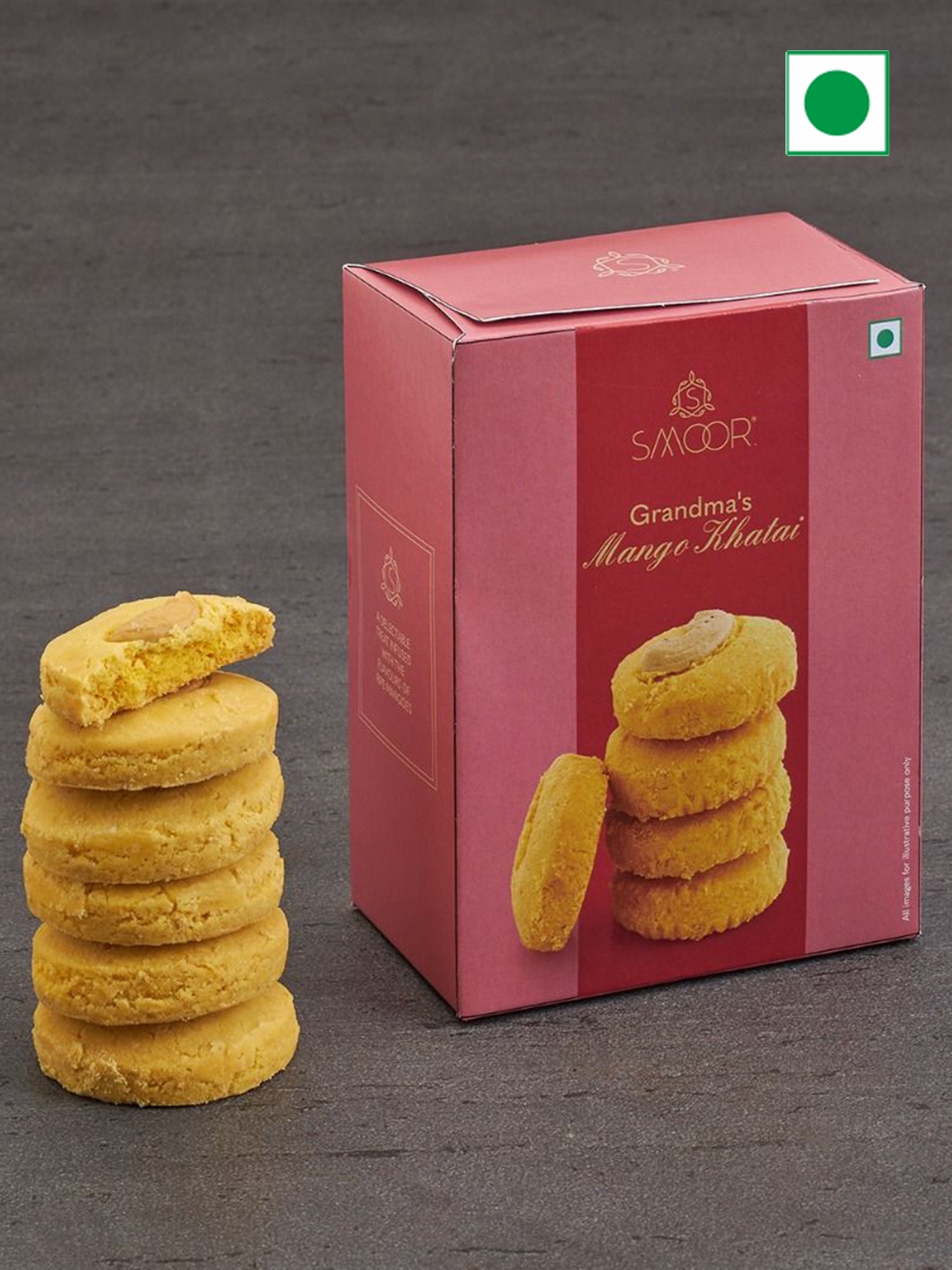 

SMOOR Grandma's Mango Khatai Cookies-150gms, Pink