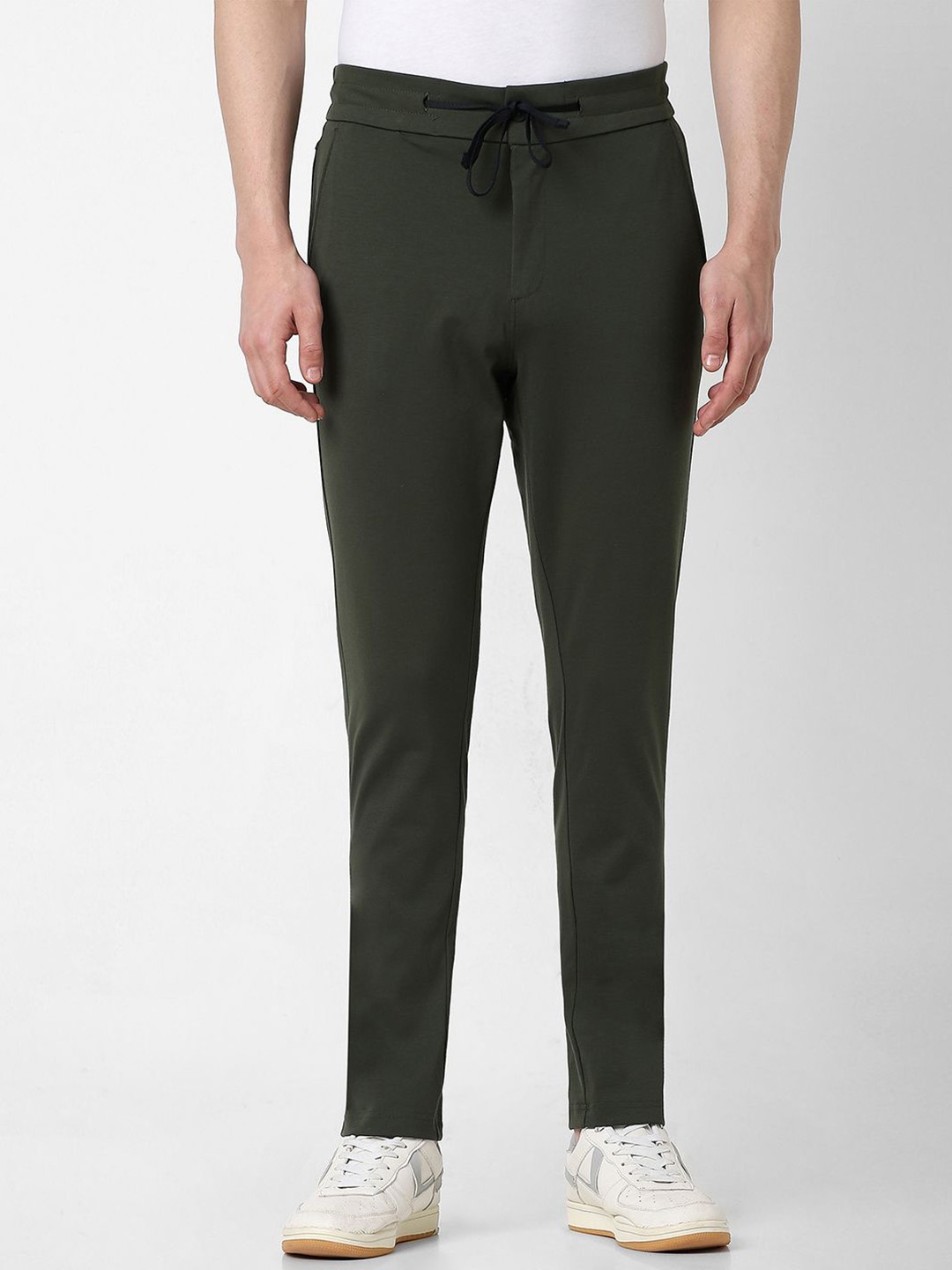 

Van Heusen Flex Men Slim Fit Regular Trousers, Olive