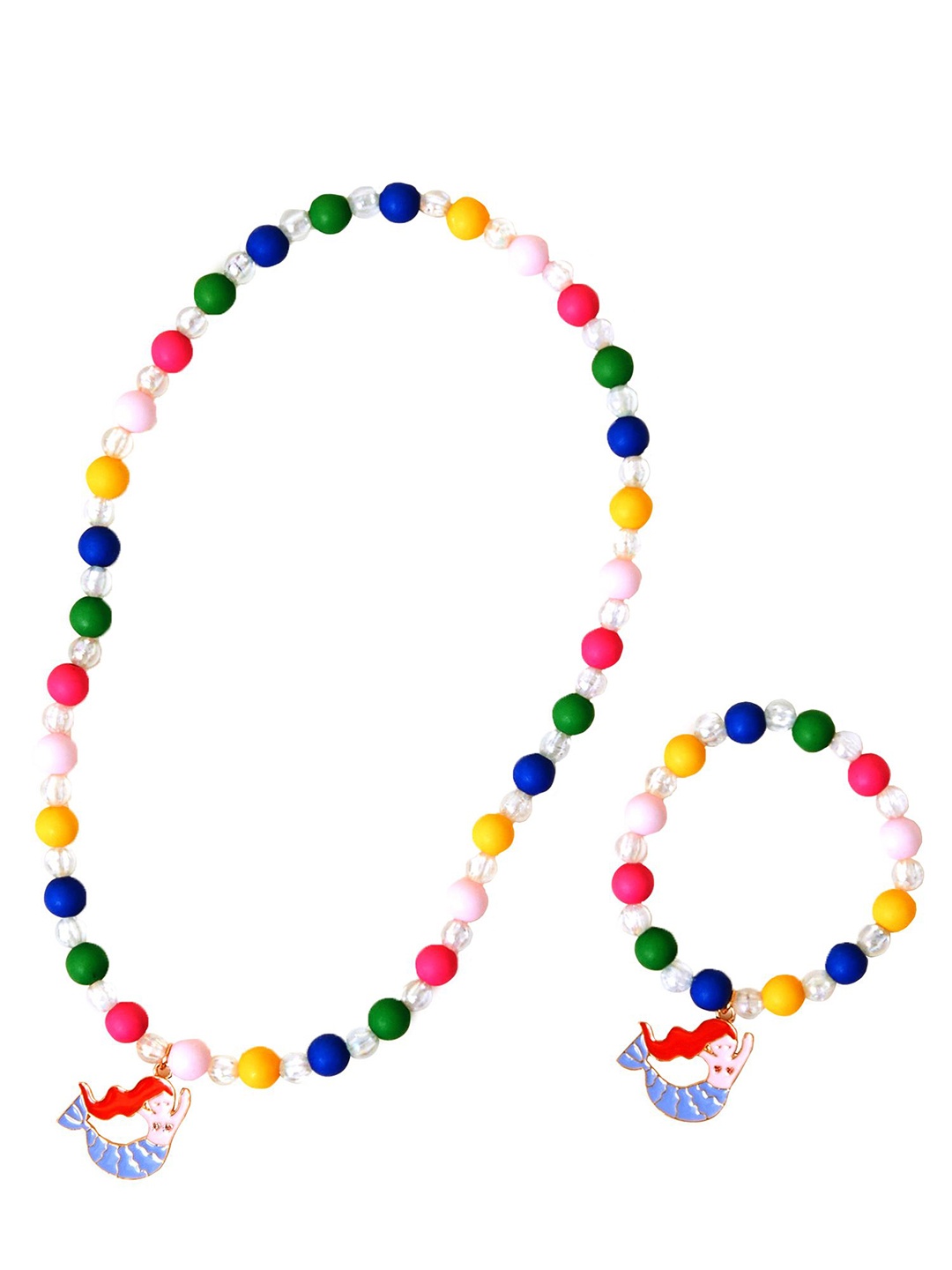 

Accessorize Beaded Mermaid Jewellery Set, White