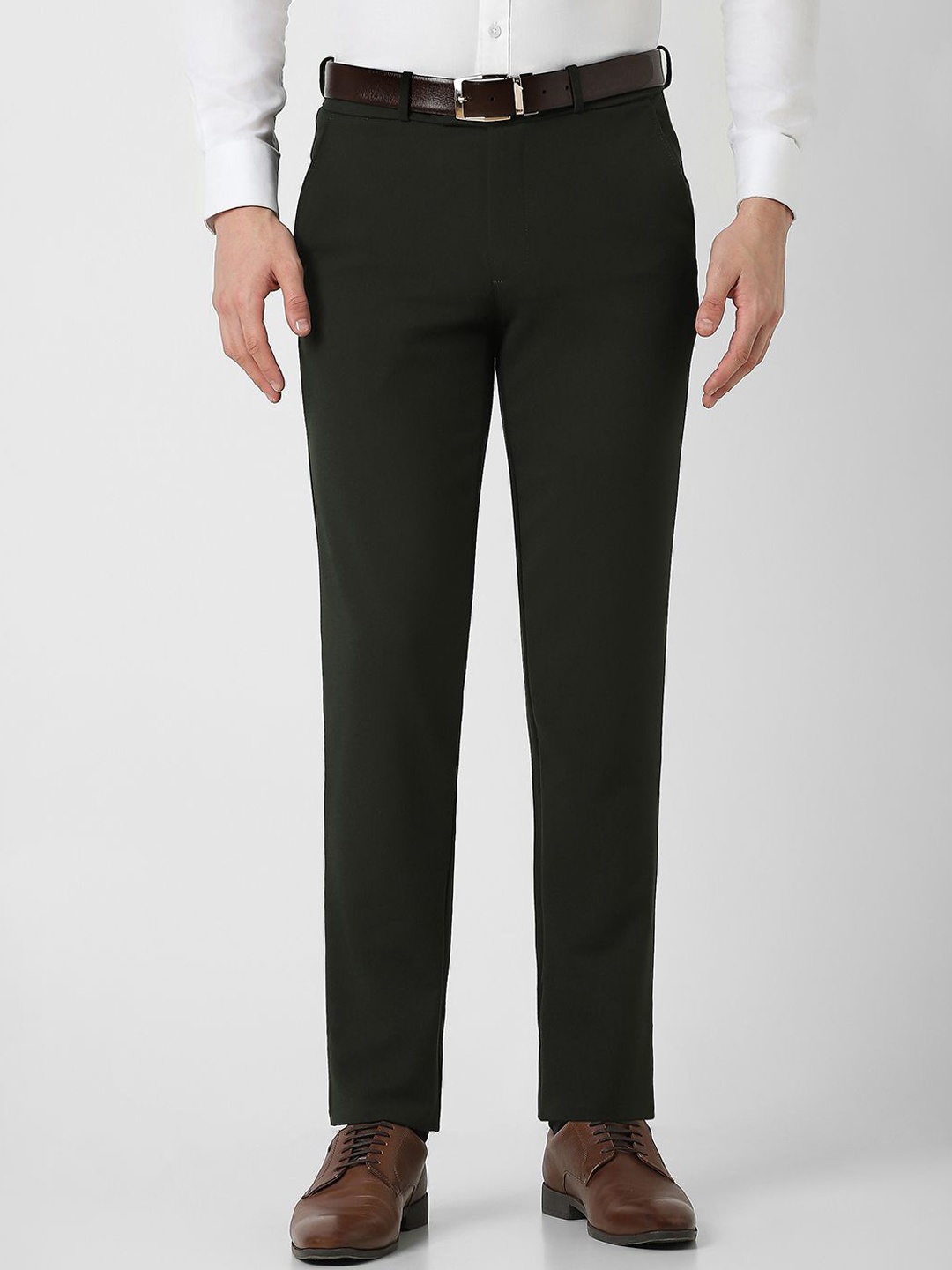 

Van Heusen Men Ultra Slim Fit Trousers, Black