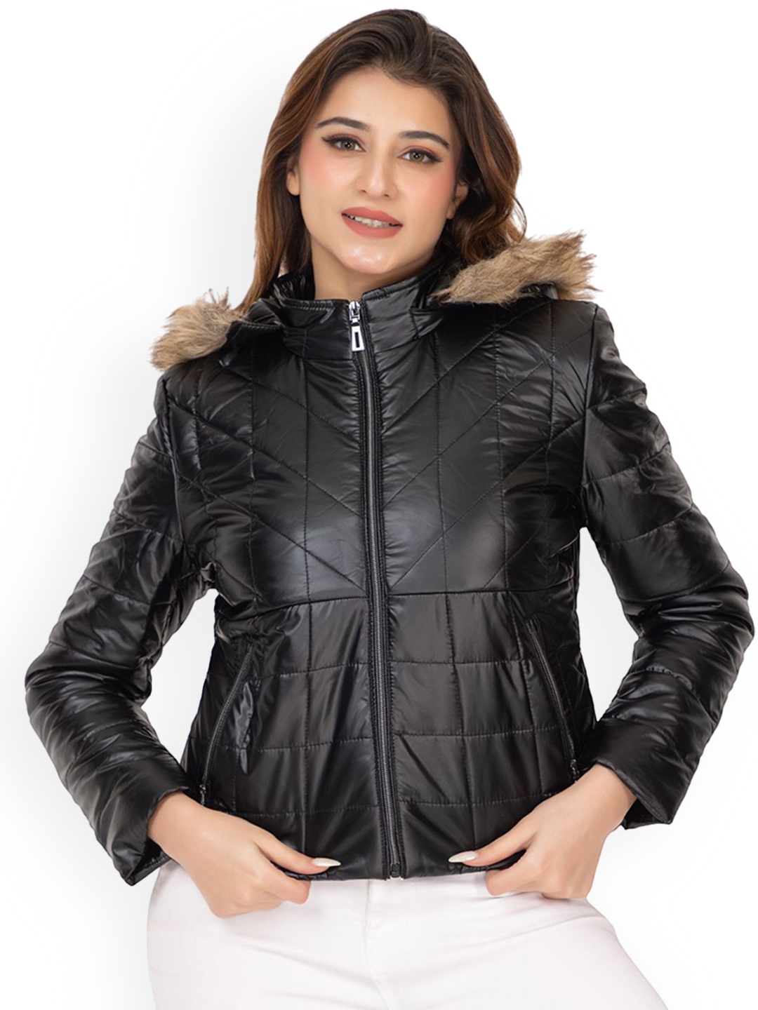 

TWENTY ME Women Solid Parka Jacket, Black