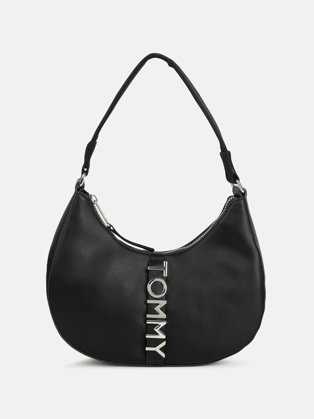 

Tommy Hilfiger PU Structured Sling Bag with Tasselled, Black