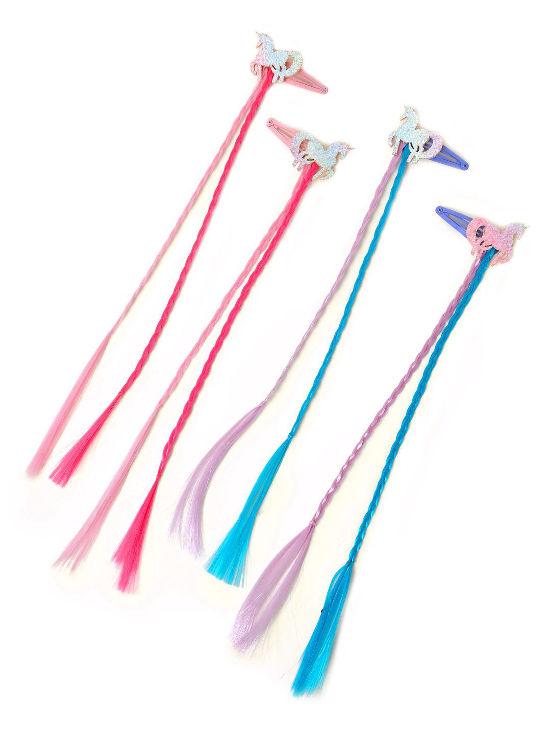 

Accessorize Set of 4 Girls Embellished Tic Tac Hair Clip, Blue