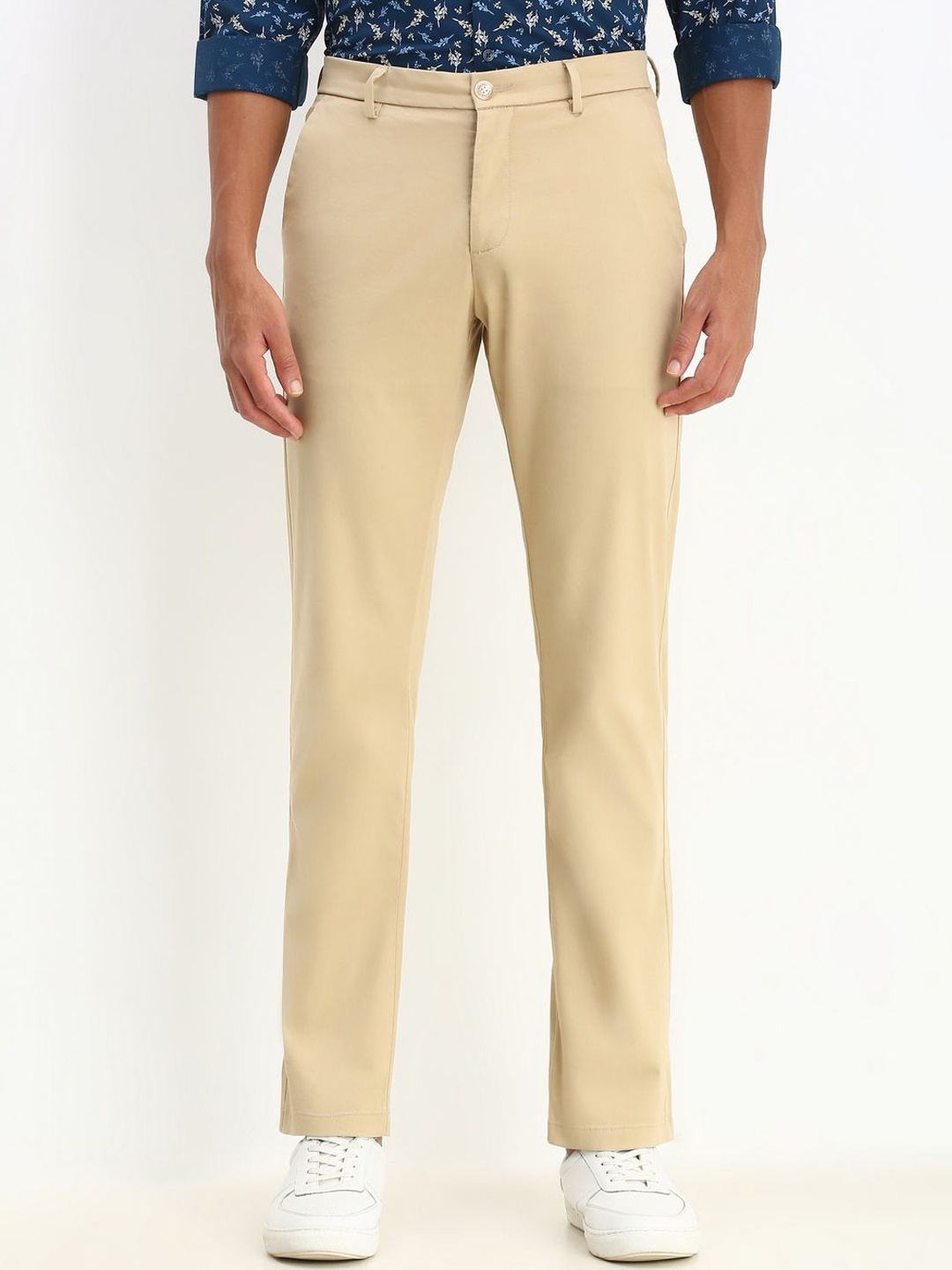 

Allen Solly Men Trousers, Beige
