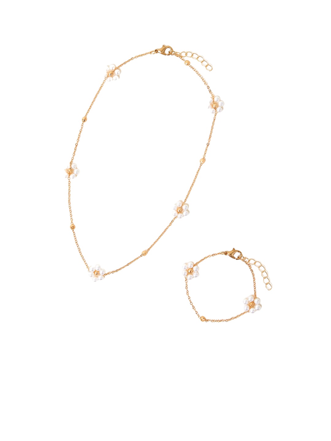 

Accessorize Girls London Pearl Beaded Jewellery Set, Gold