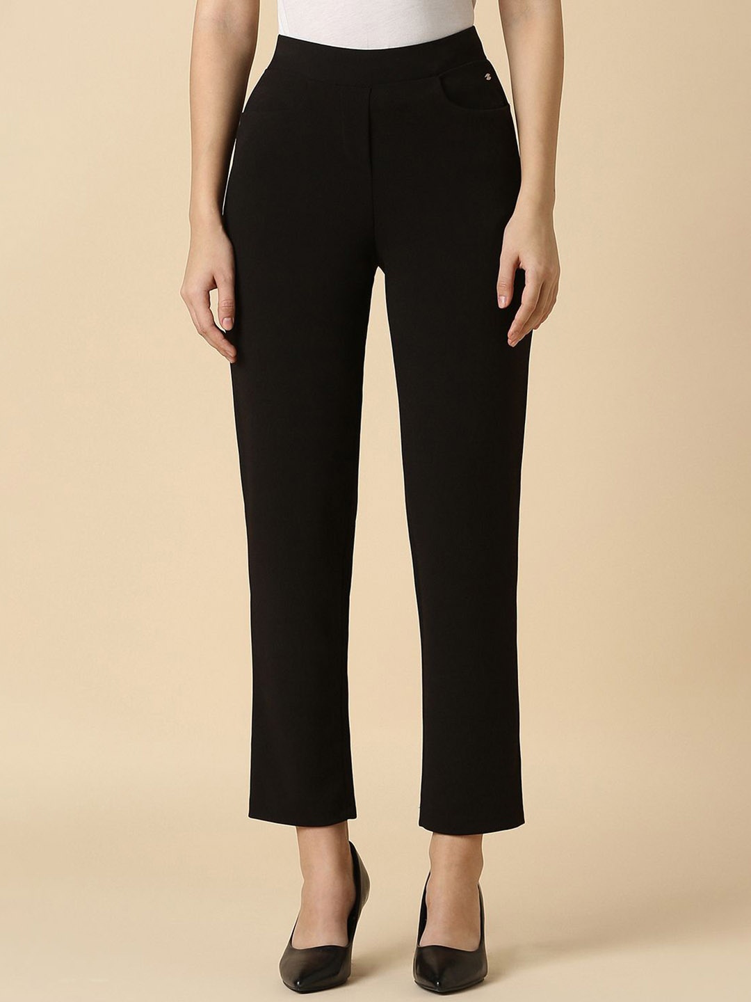 

Allen Solly Woman Women Trousers, Black
