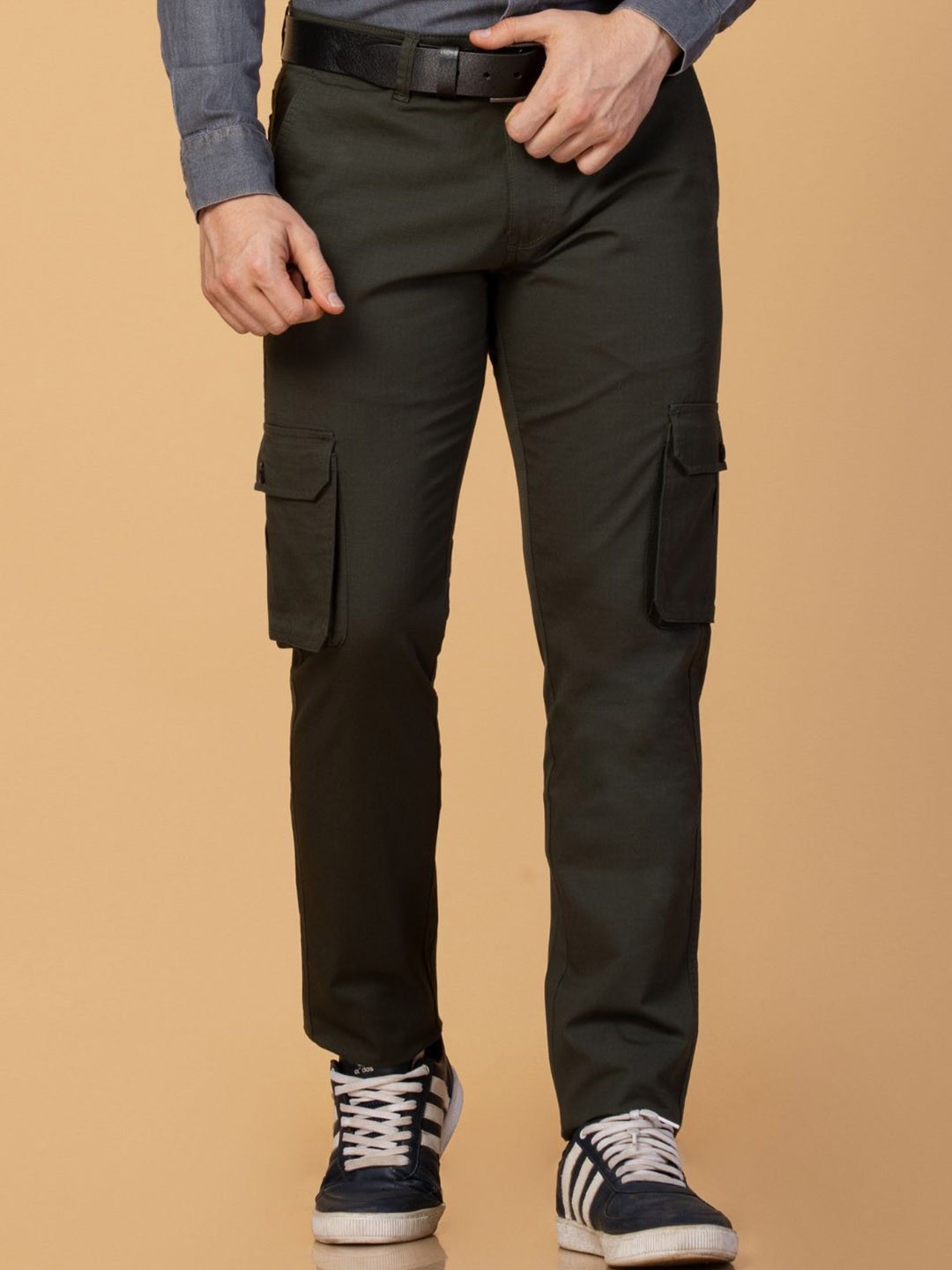 

USMC Men Comfort Slim Fit Cargos Trousers, Olive